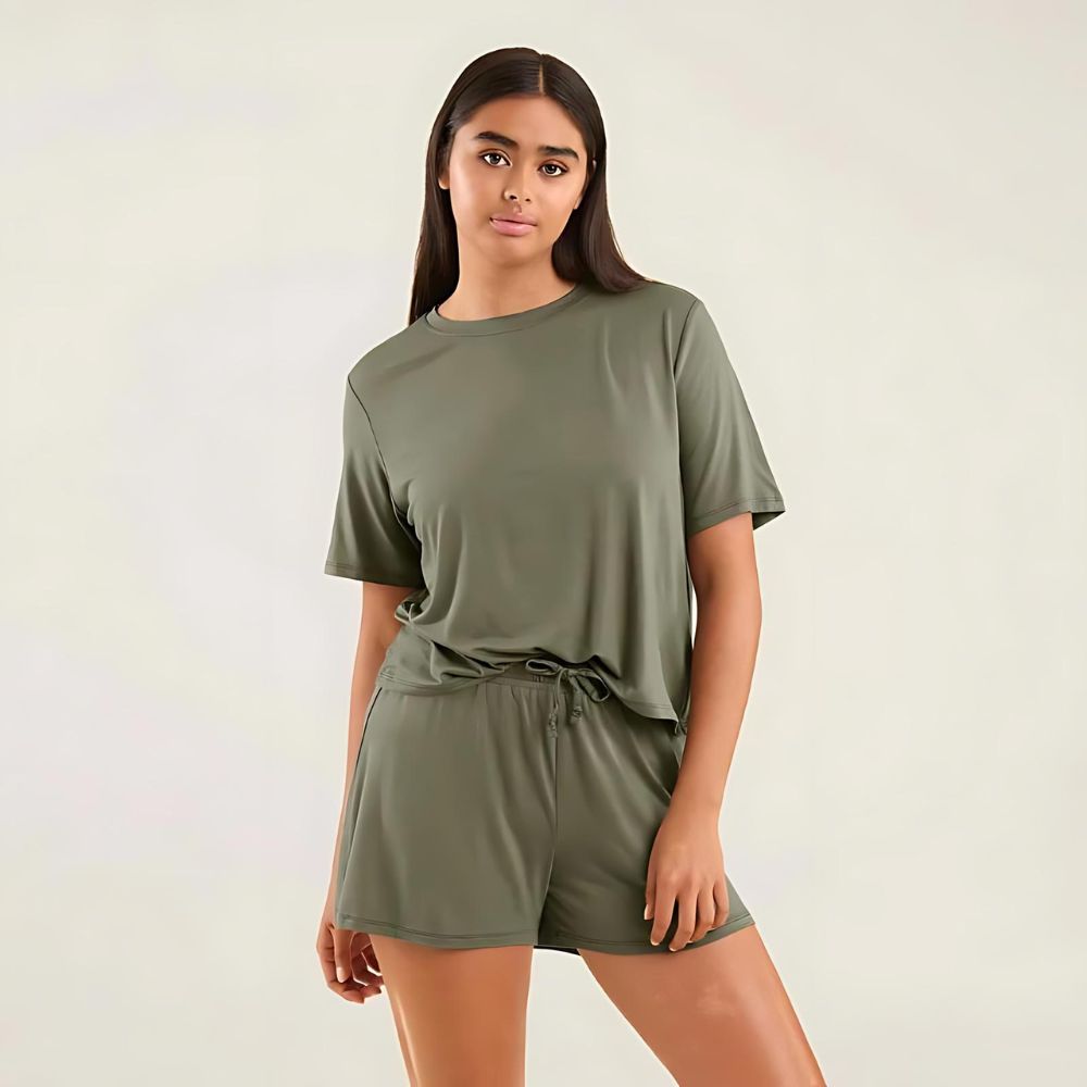 Serene Sleep Pajama Shorts Set-My Comfy Blouse