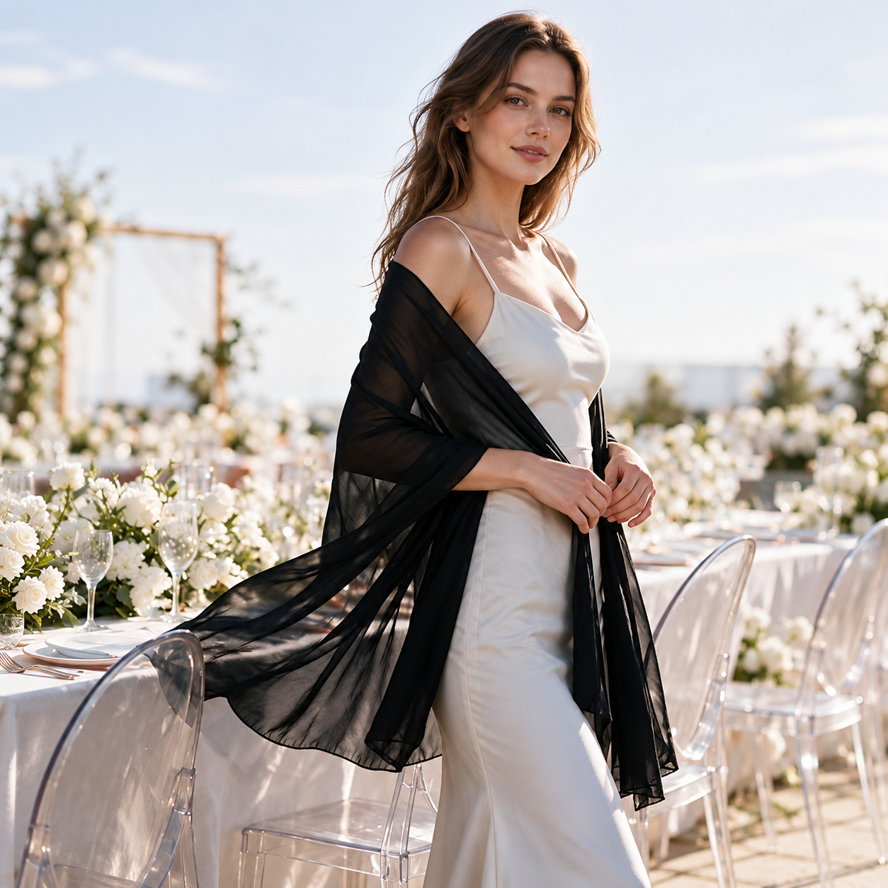 Casual Lightweight Shawl Wrap For Dresses For Women