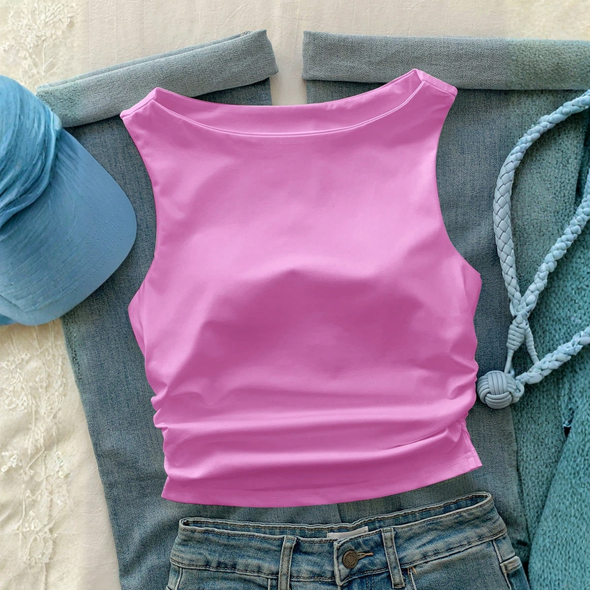 Slim Fit Tank Top With Built In Padding