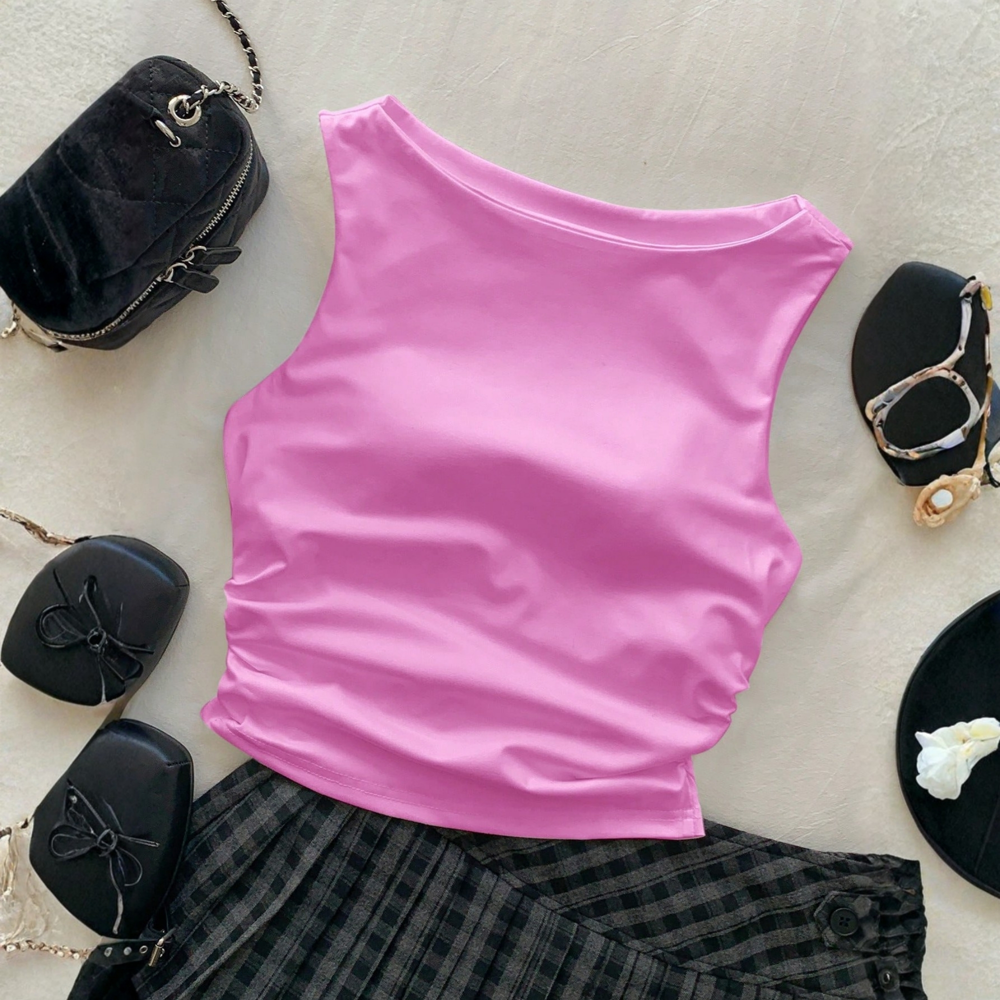 Slim Fit Tank Top With Built In Padding
