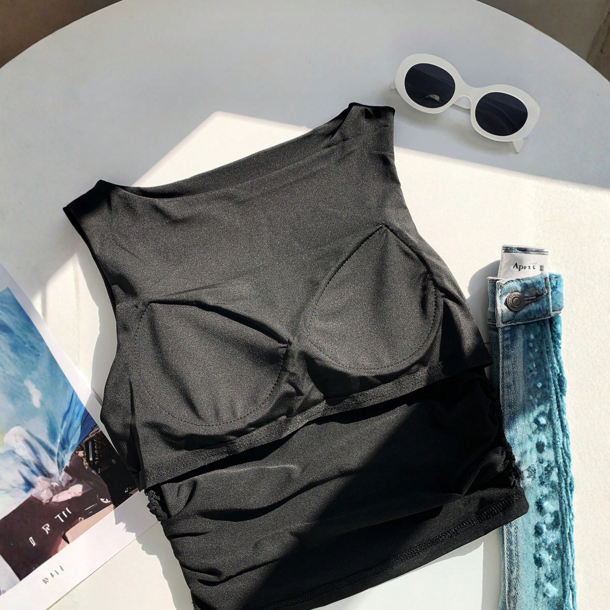 Slim Fit Tank Top With Built In Padding