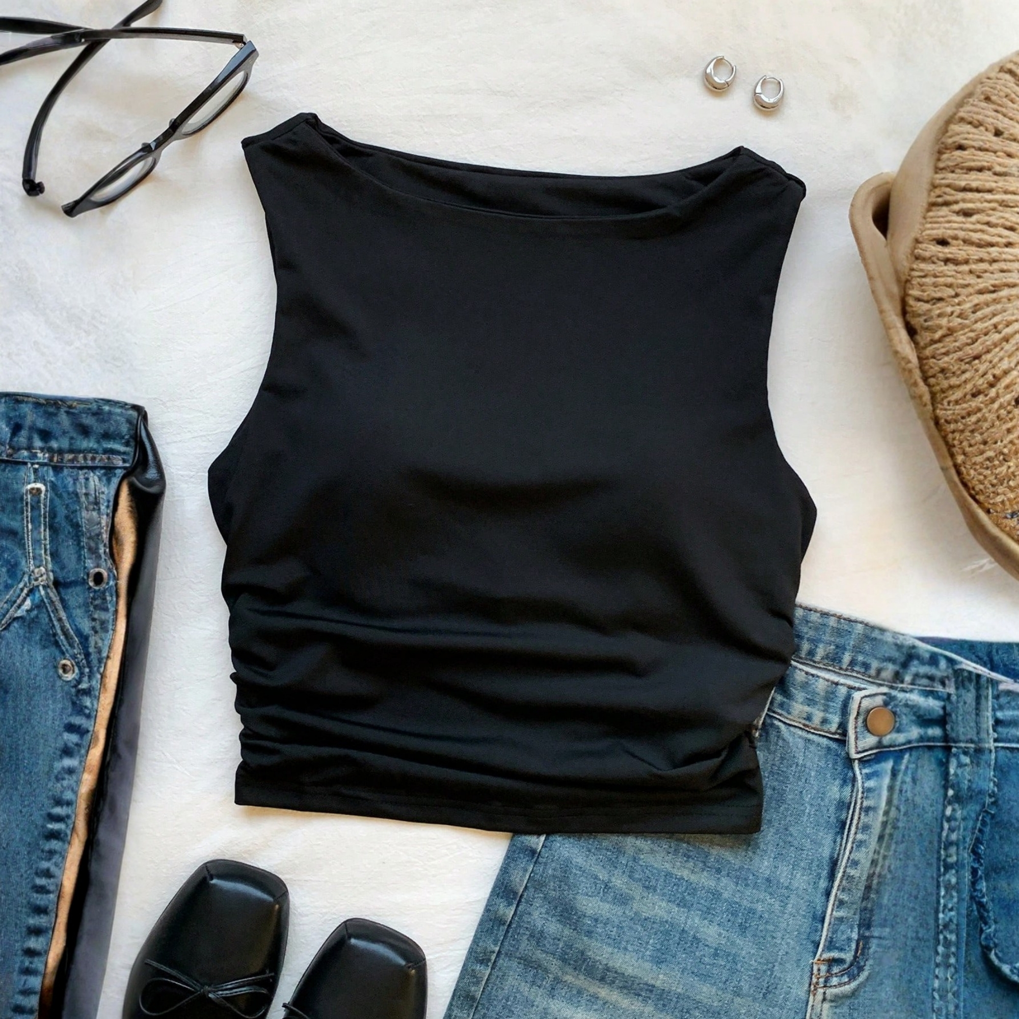 Slim Fit Tank Top With Built In Padding
