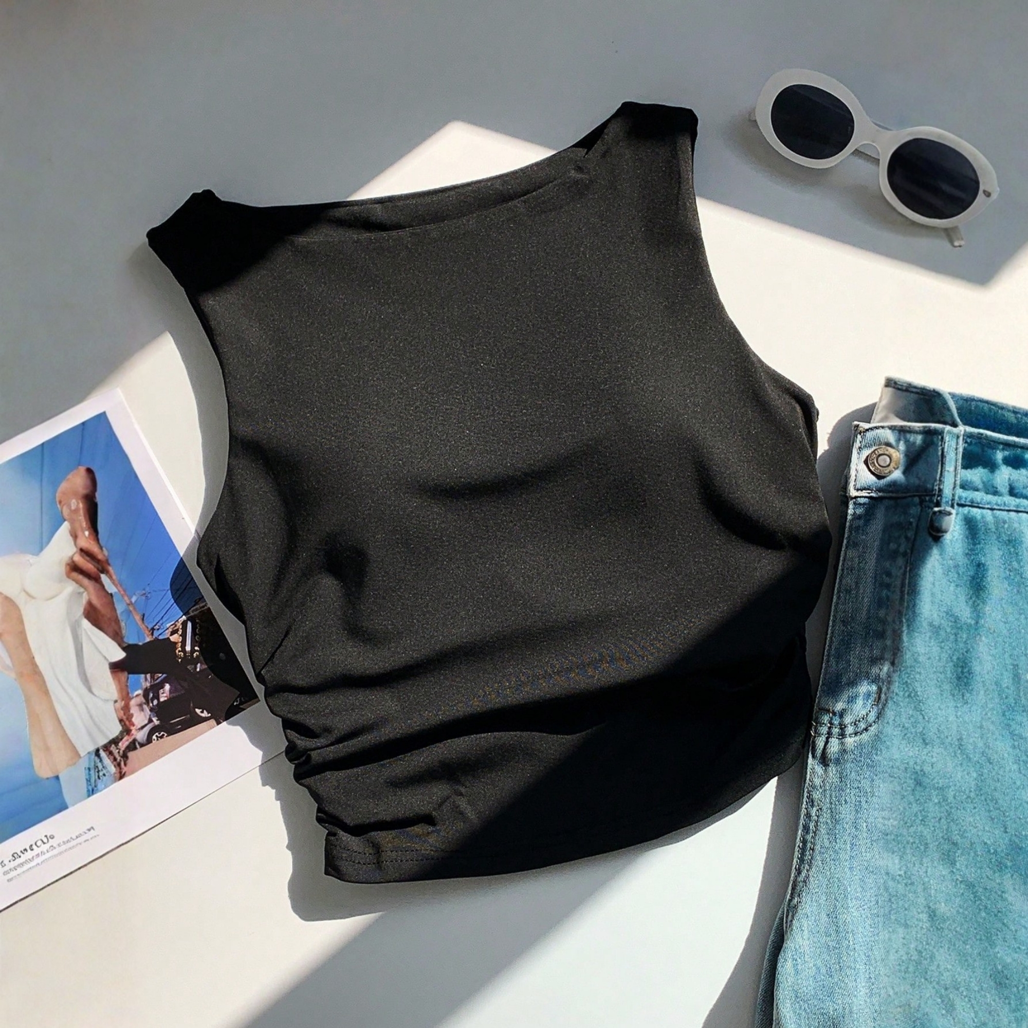 Slim Fit Tank Top With Built In Padding