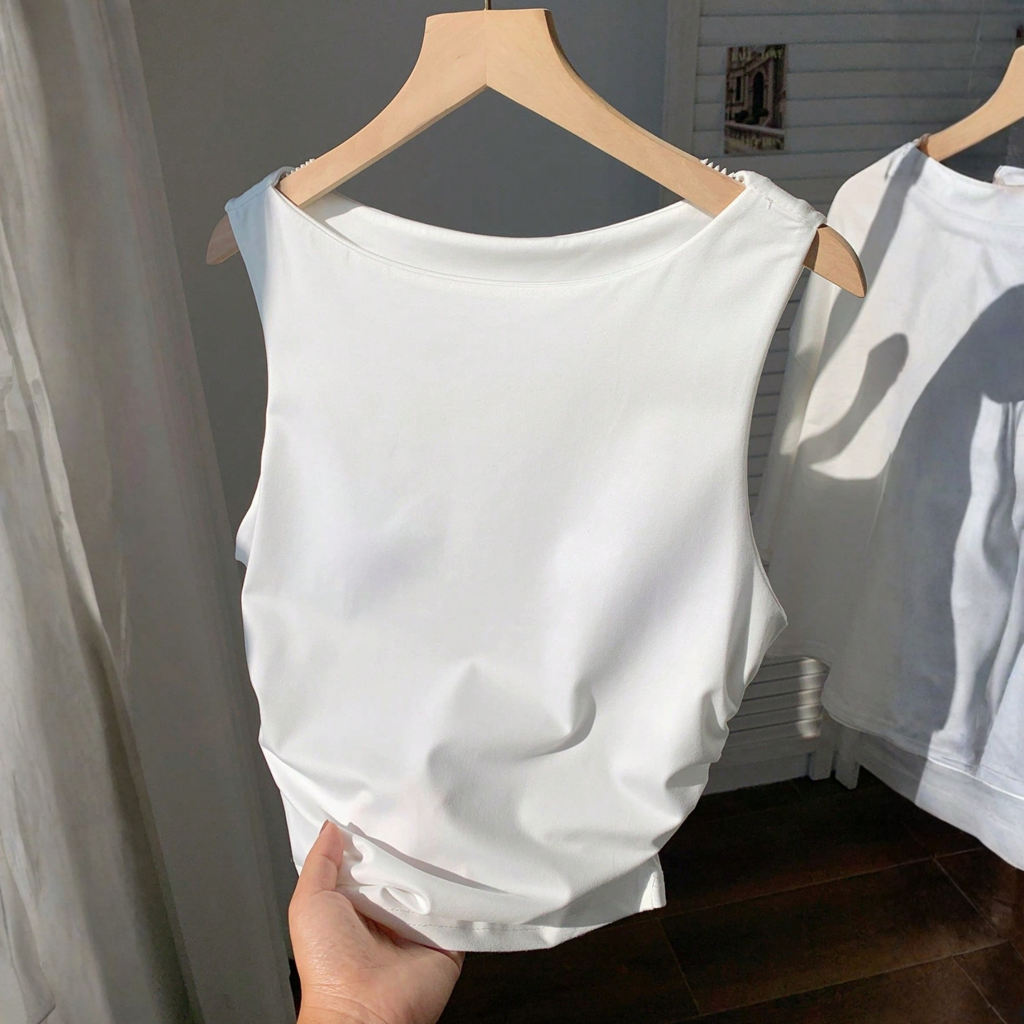 Slim Fit Tank Top With Built In Padding