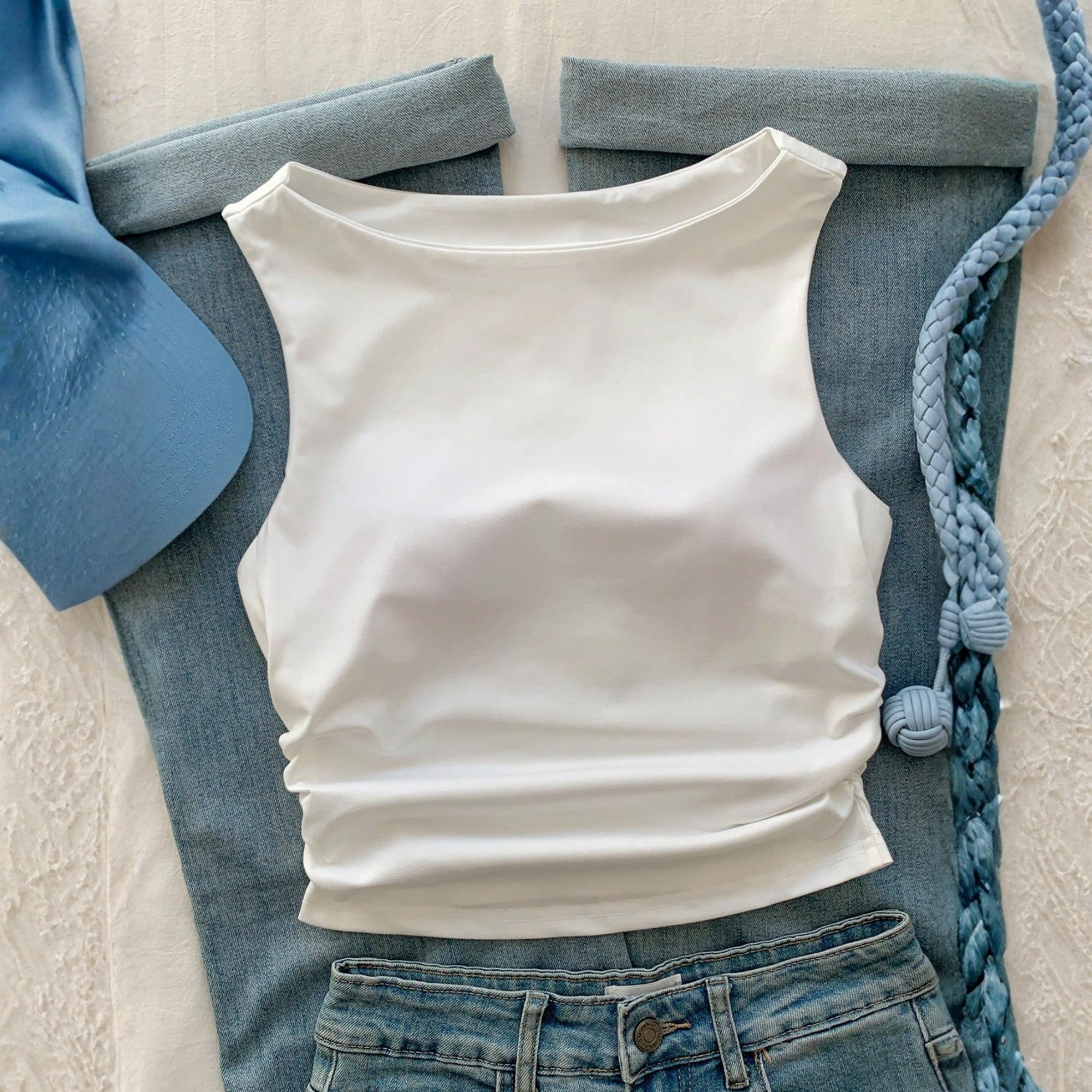 Slim Fit Tank Top With Built In Padding