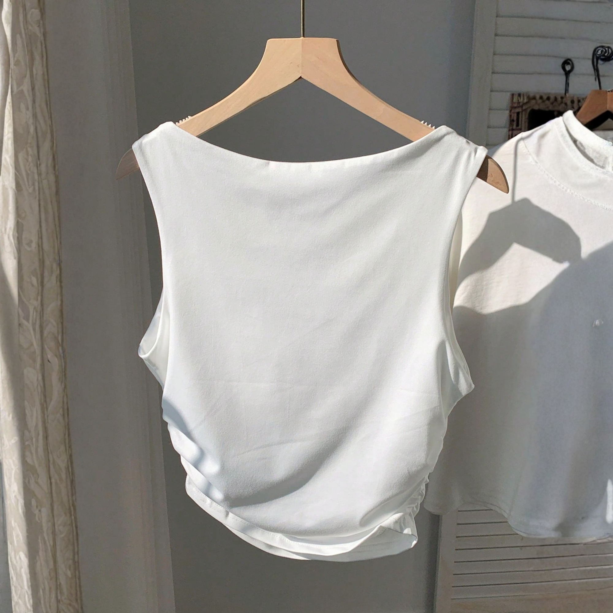 Slim Fit Tank Top With Built In Padding