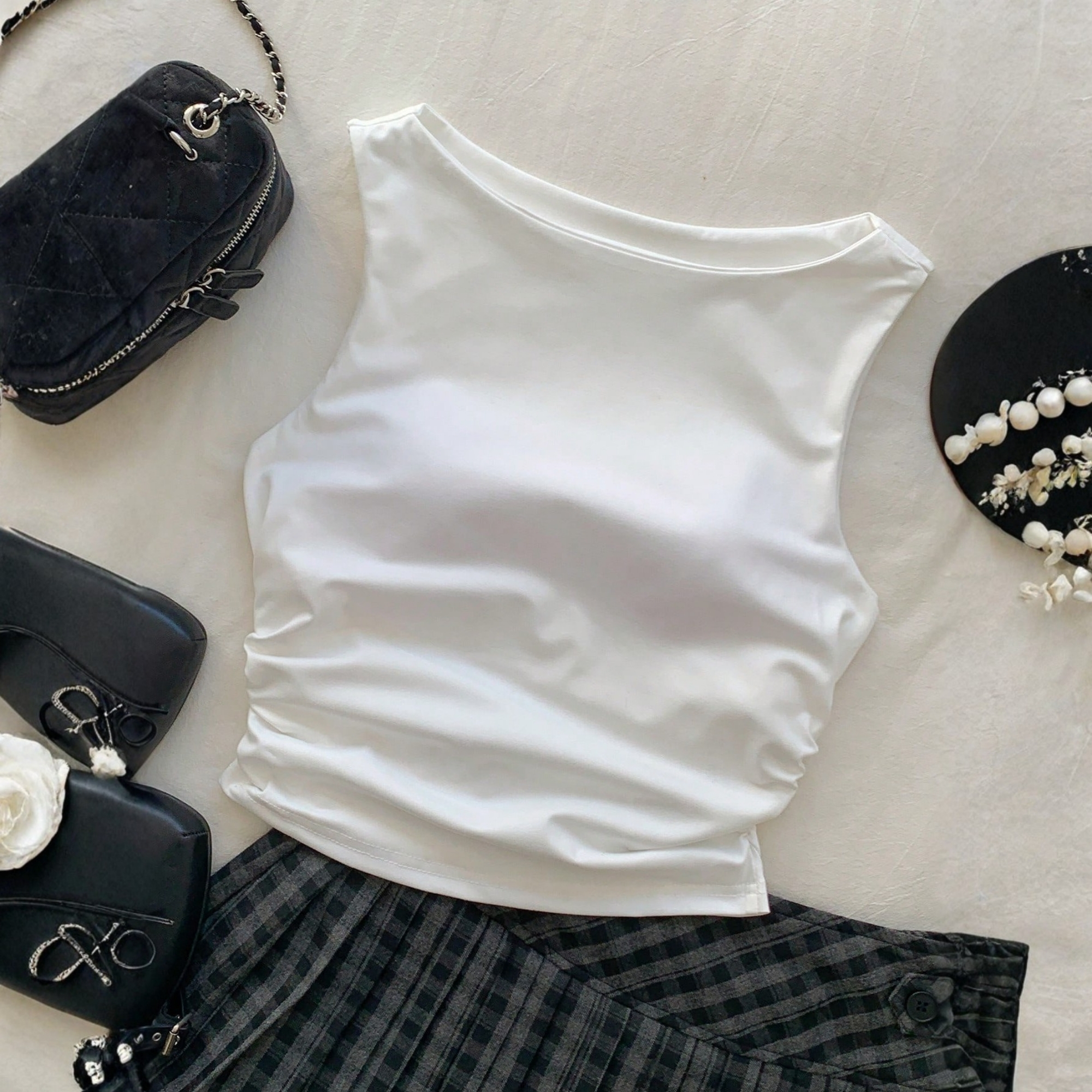 Slim Fit Tank Top With Built In Padding