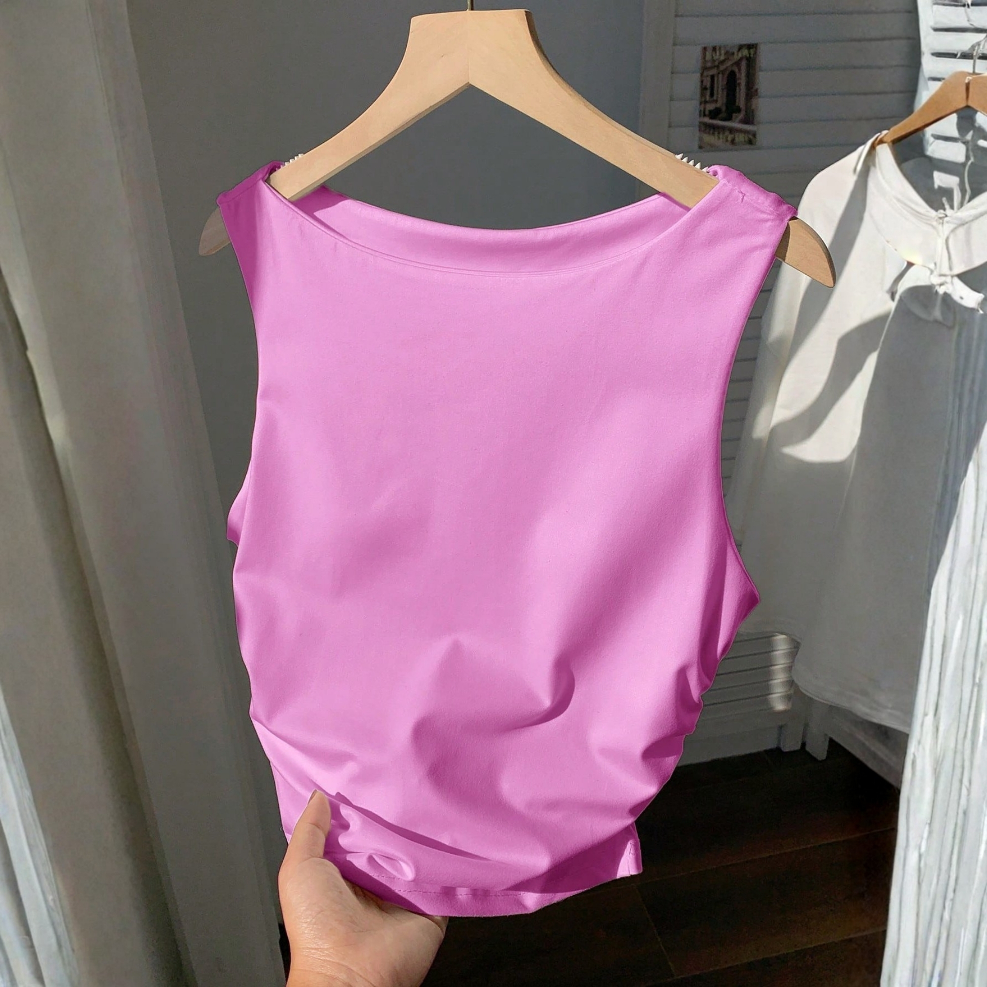 Slim Fit Tank Top With Built In Padding