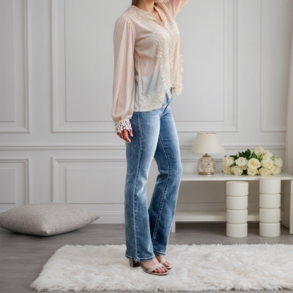 Streamlined Fit Bootcut Jeans