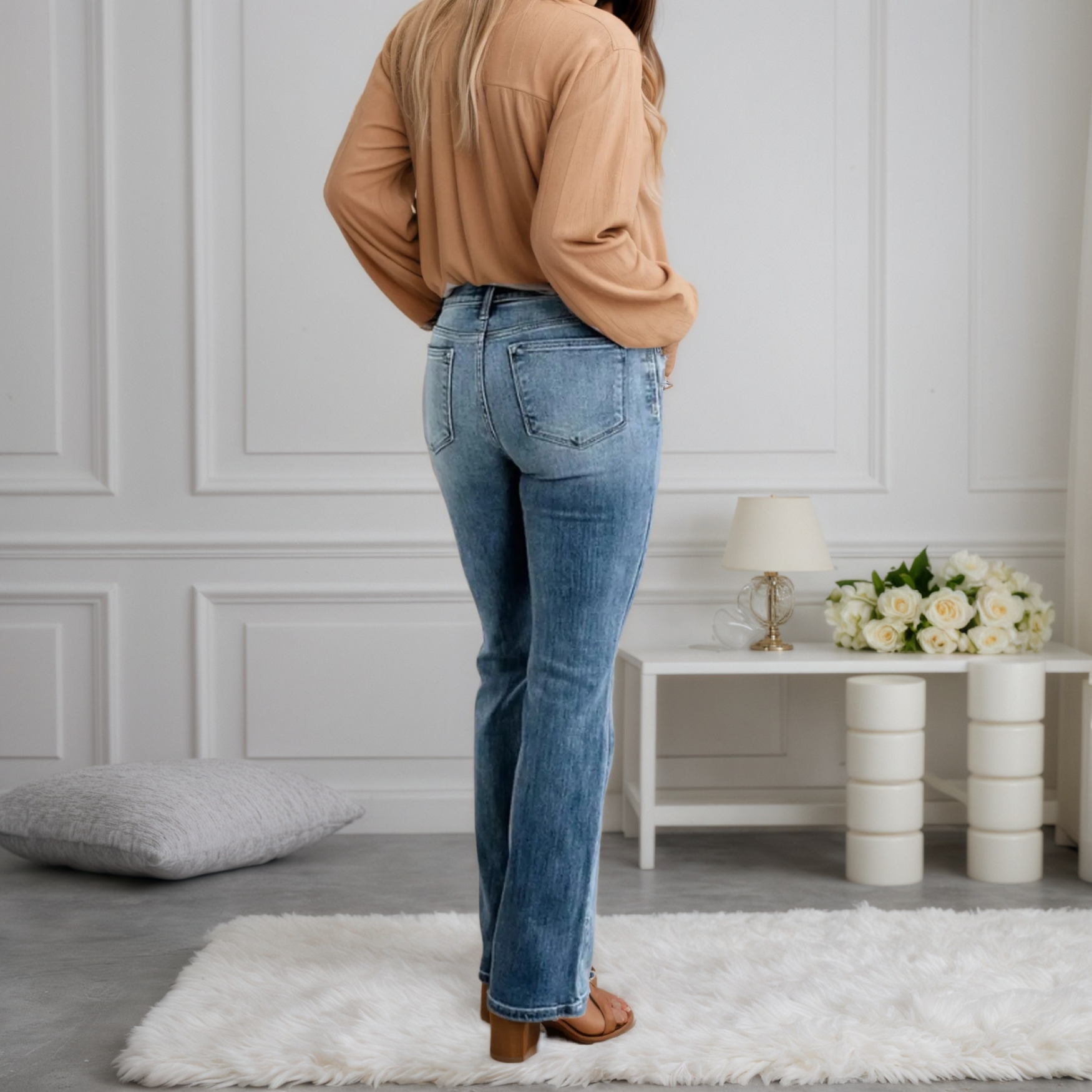 Streamlined Fit Bootcut Jeans
