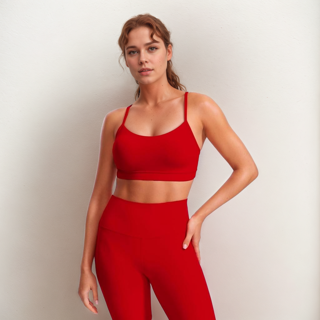 Thin Strap Yoga Y Back Sports Bra