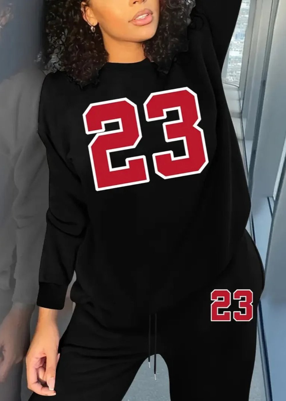 Two Piece Top And Jogger Pants Set-My Comfy Blouse