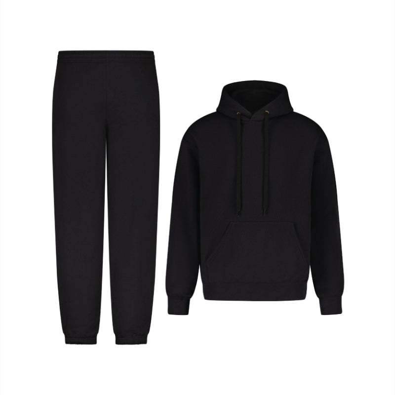 Two Piece Jogger Pants And Pullover Hoodie Set-My Comfy Blouse