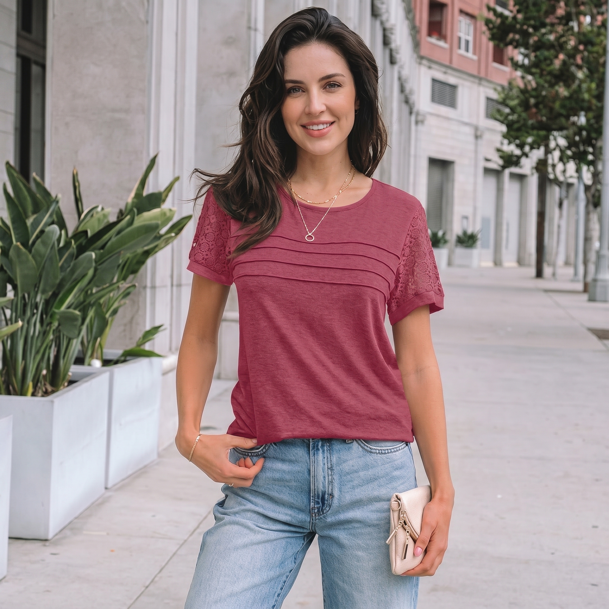 Shirts Dressy Lace Summer Tops For Women