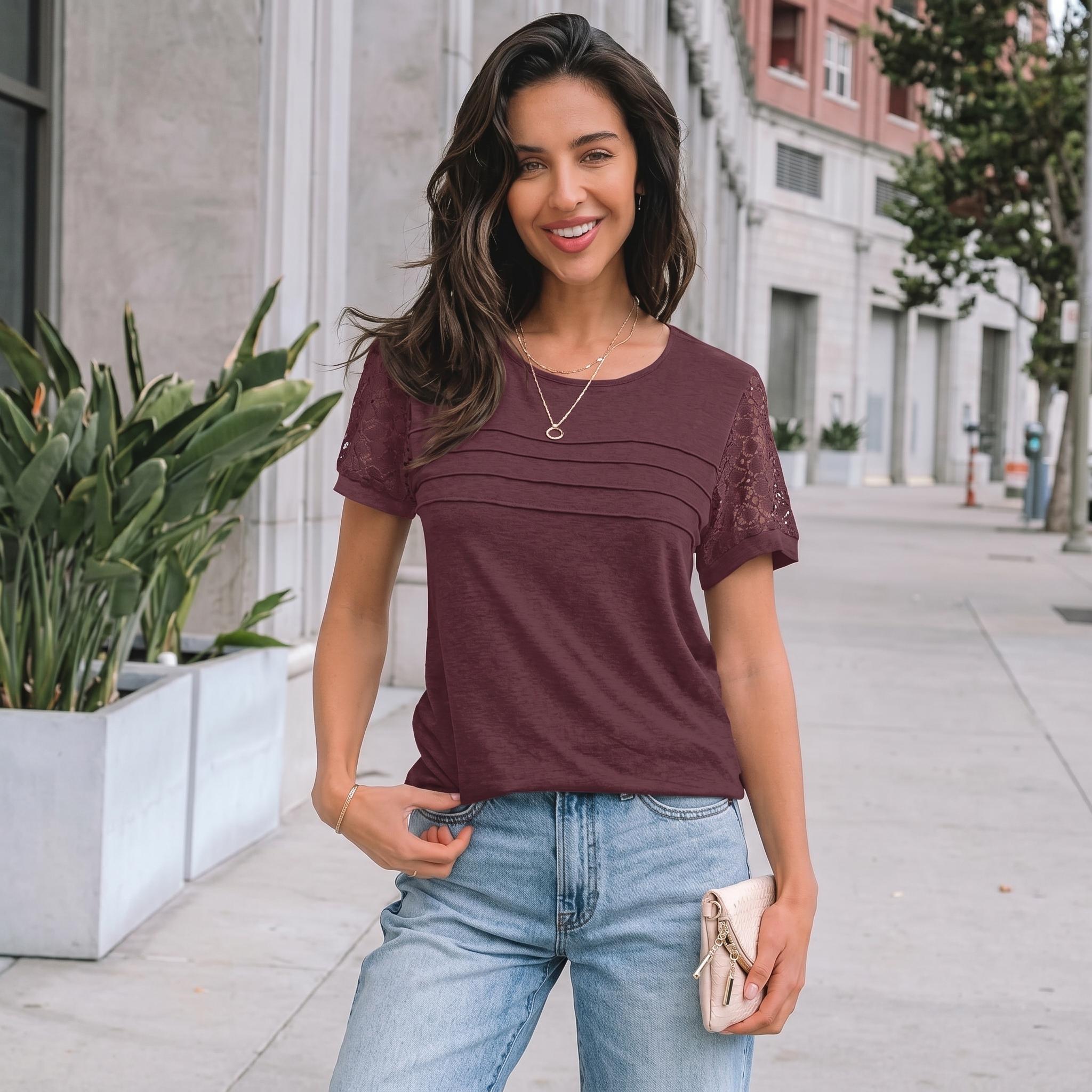 Shirts Dressy Lace Summer Tops For Women
