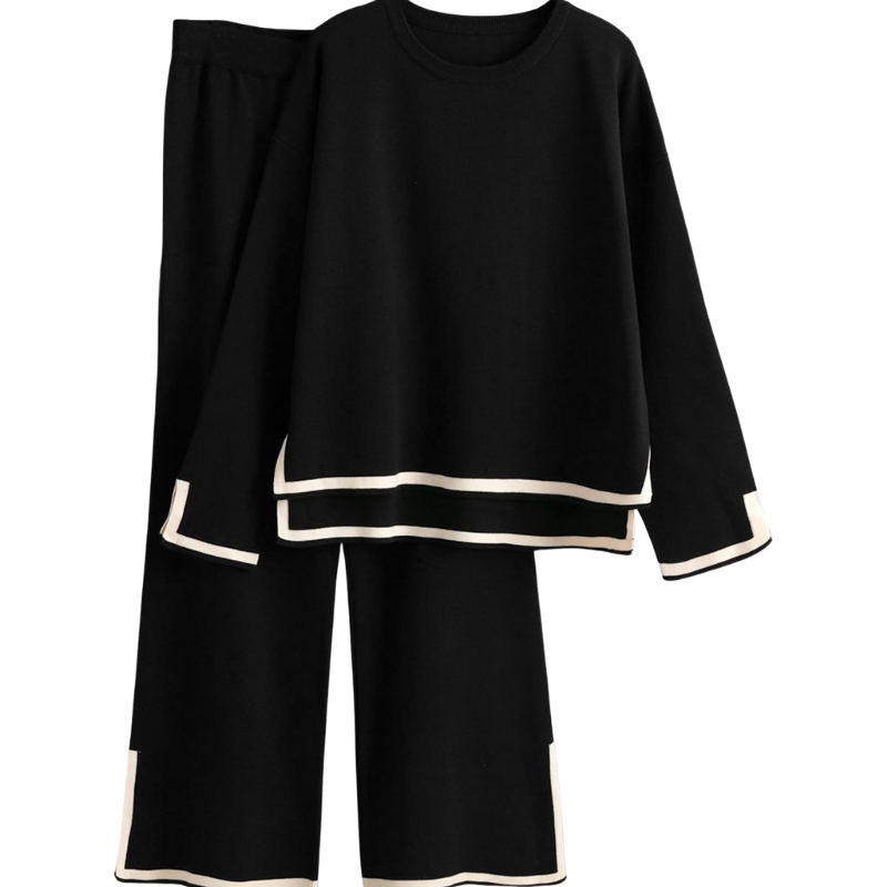 Womens  Outfits Long Sleeve Knit Sweater Lounge Sets Tracksuits