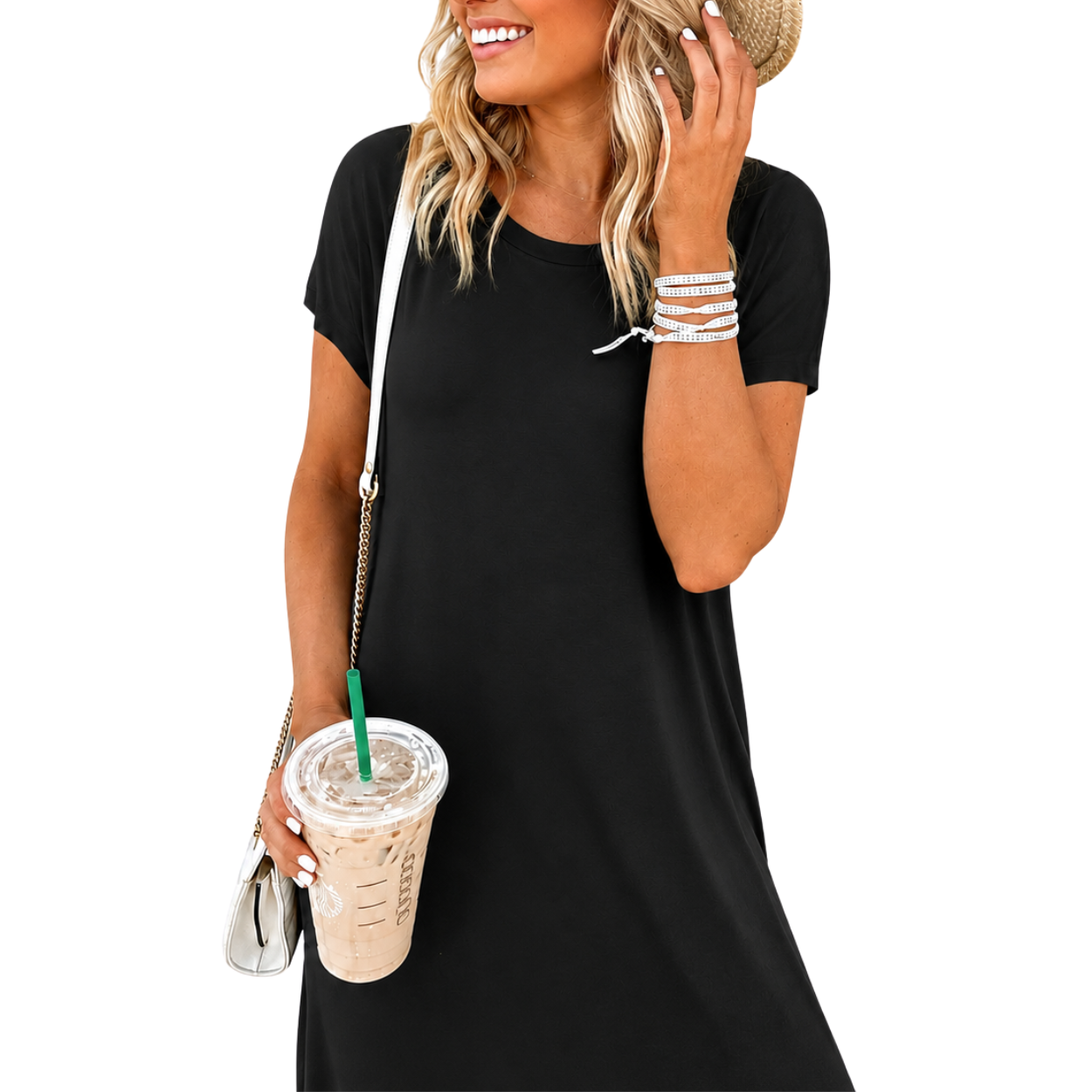 Casual Maxi Short Sleeve Sundress Dress For Women