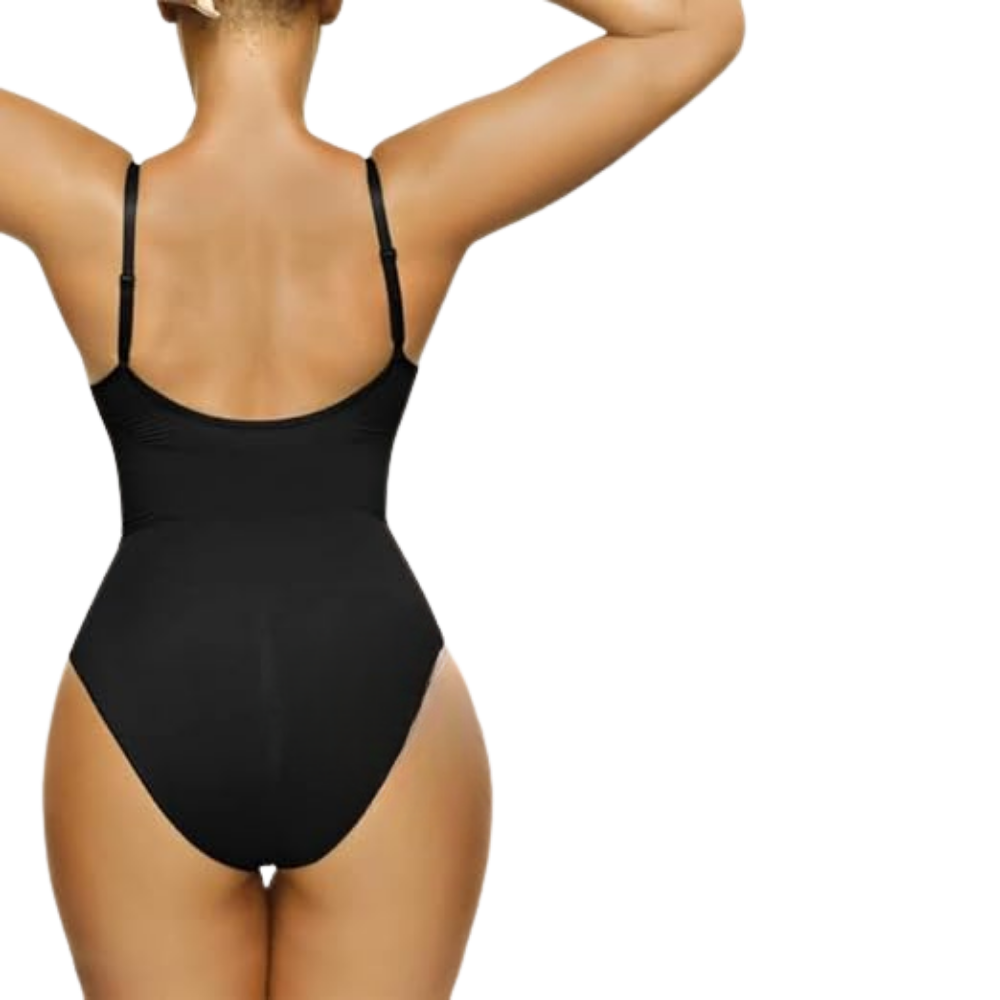 Slim Fit Seamless Bodysuit With Adjustable Straps
