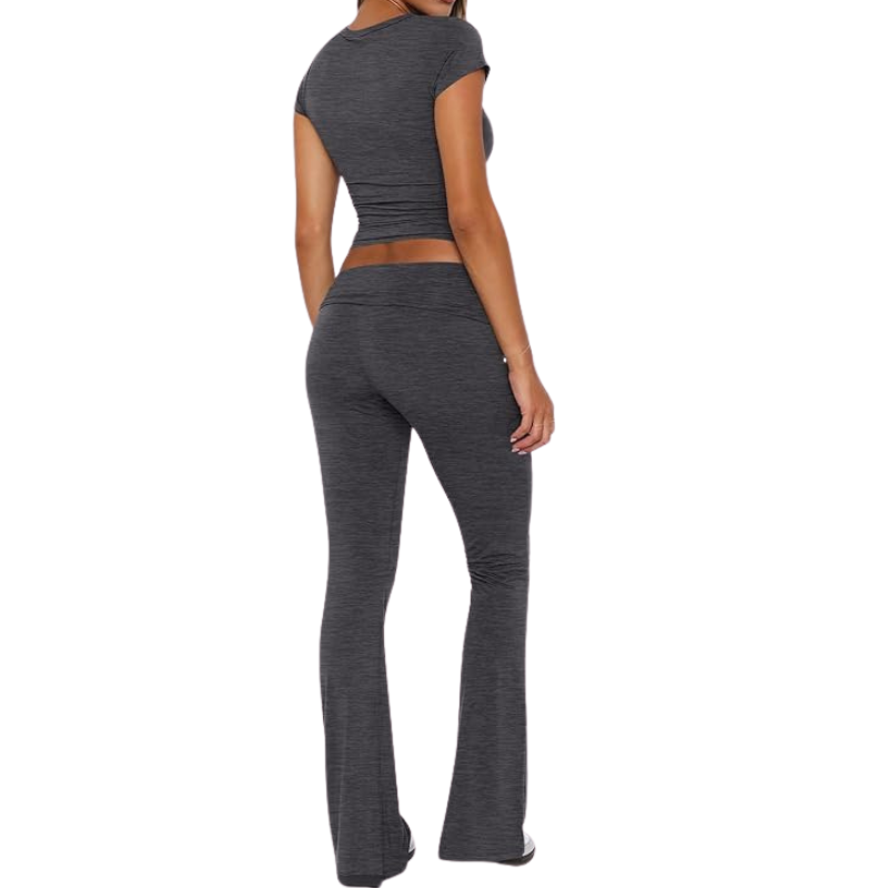 Lounge Sets for Women 2 Piece Foldover Yoga