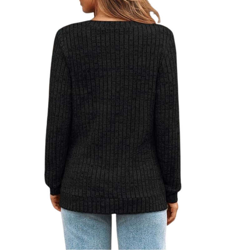 Womens V Neck Long Sleeve Shirt Fall Fashion Tops