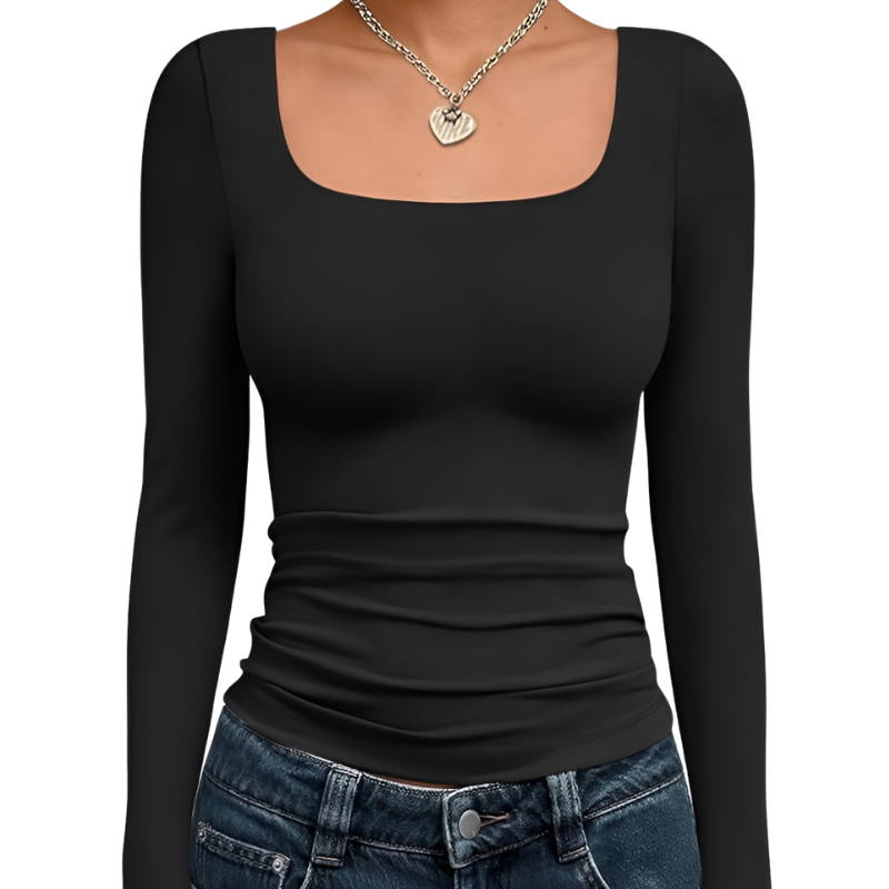 Womens Long Sleeve Shirts Crop Tops Fall Fashion