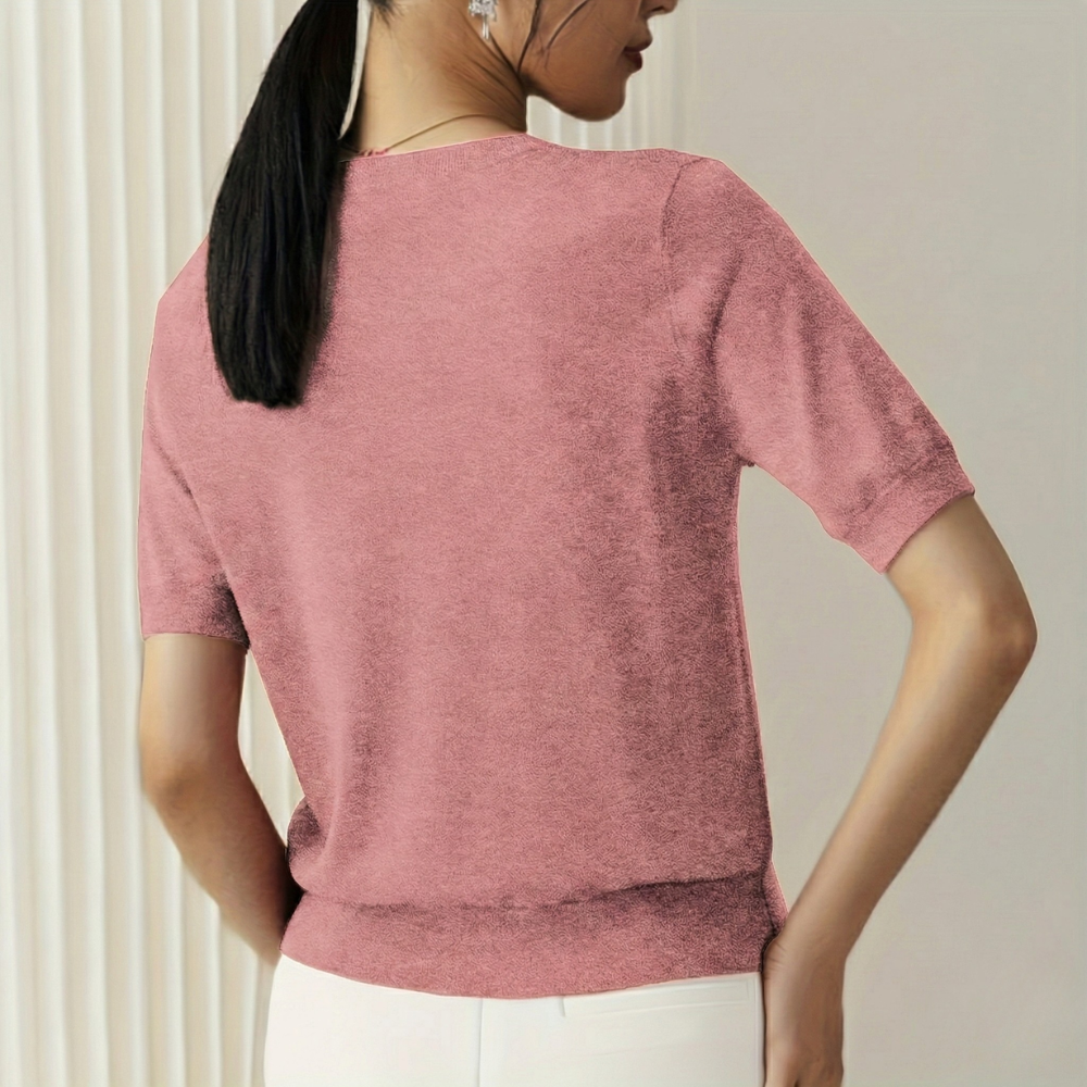 Lightweight Casual Short Sleeve T Shirt For Spring And Summer Wear For Women