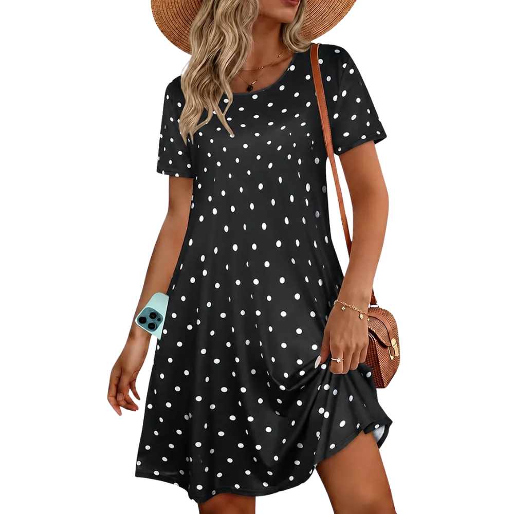 Casual Loose Short Sleeve Beach Dresses For Women