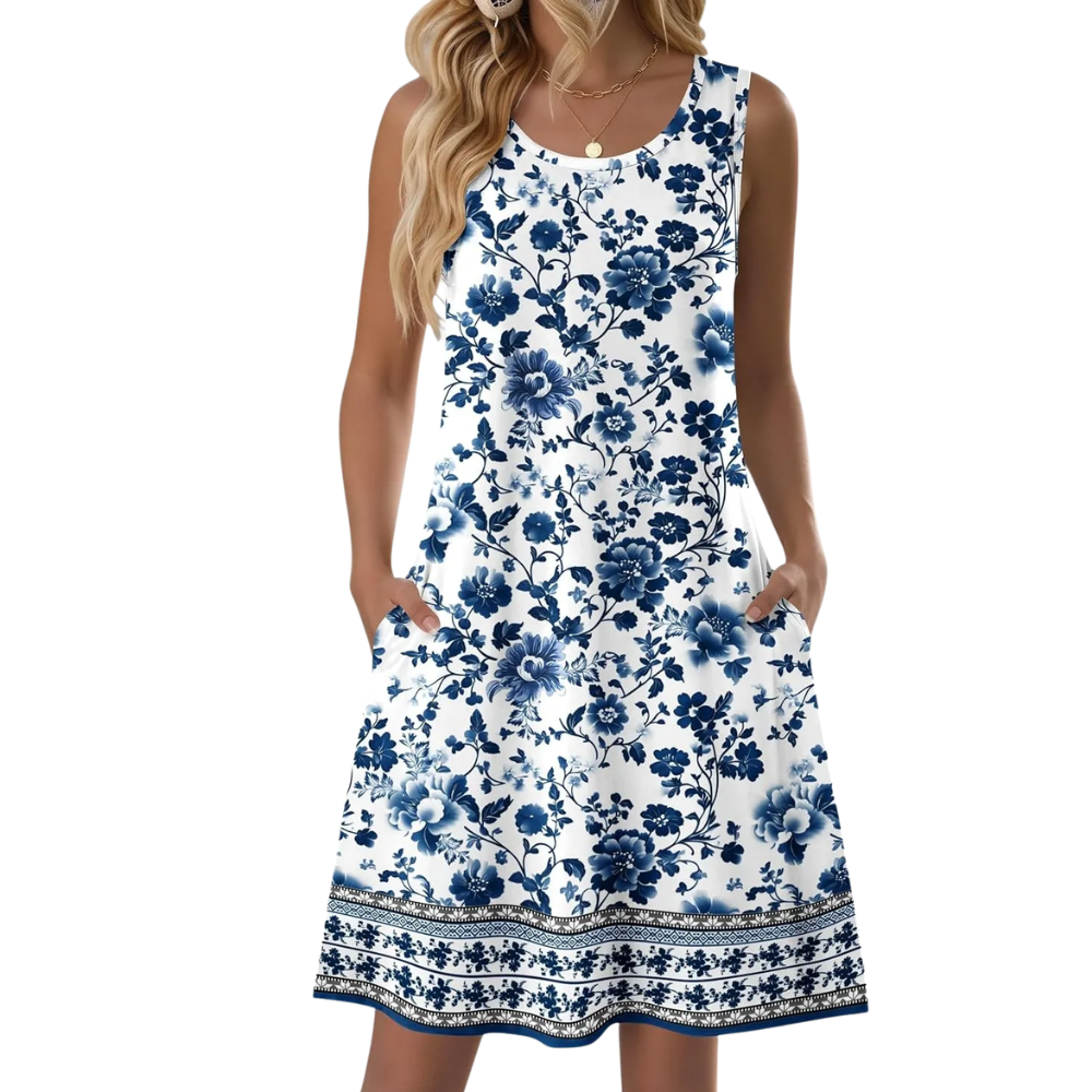 Casual Sleeveless Loose Summer Dress For Women