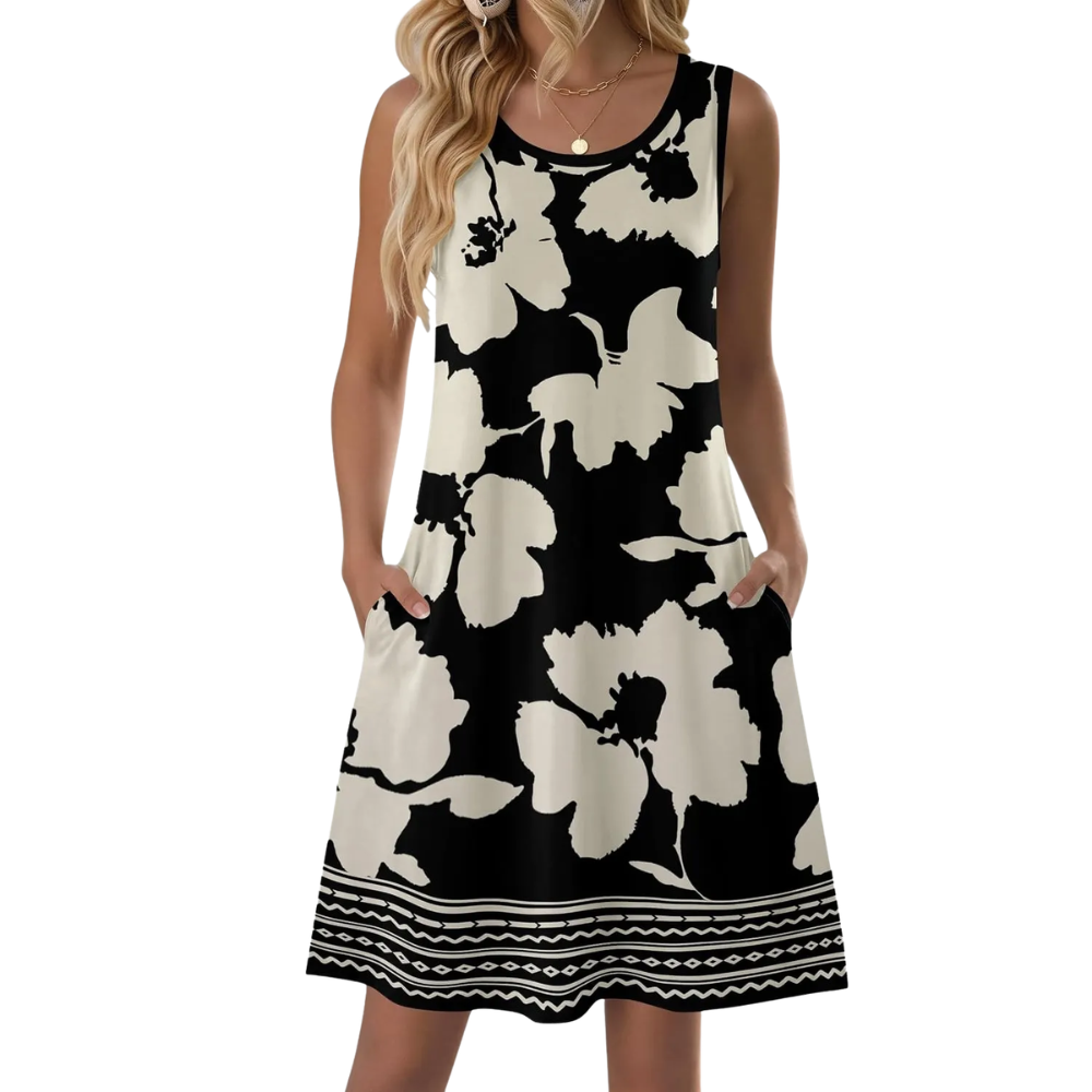 Casual Sleeveless Loose Summer Dress For Women