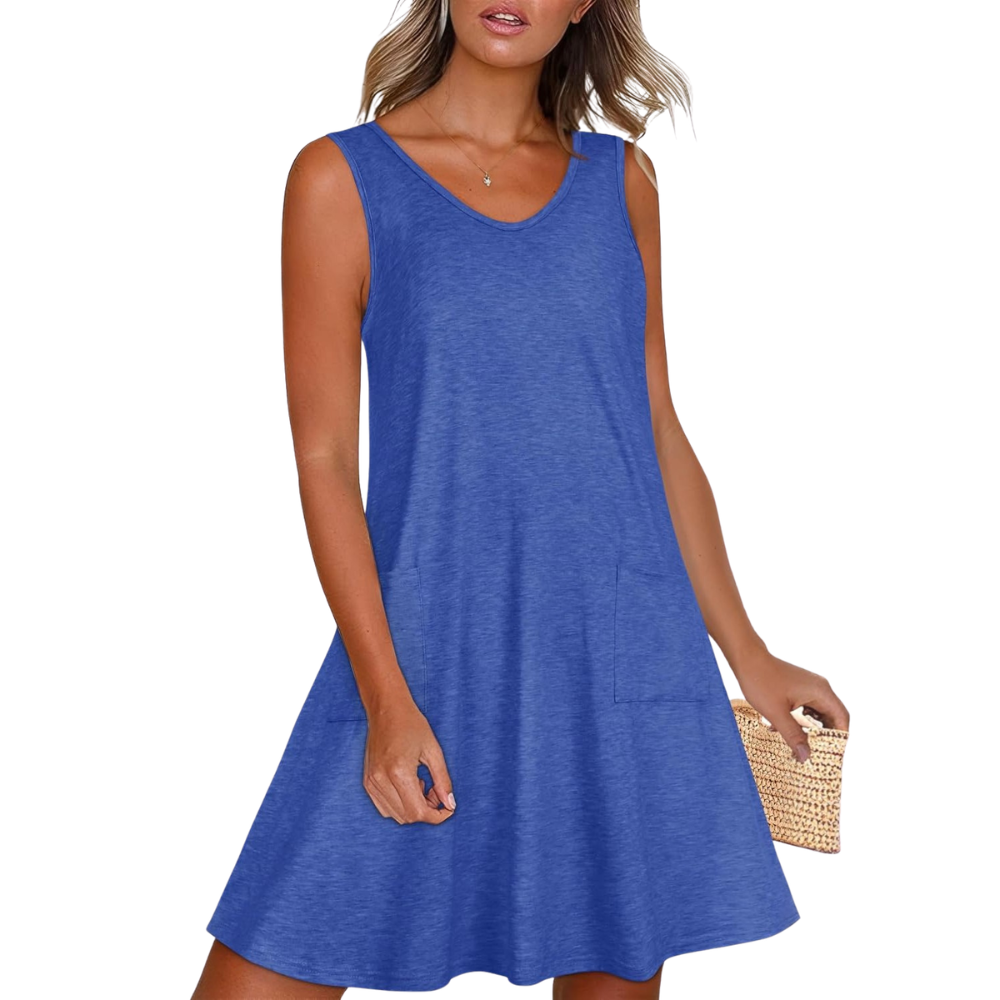 Casual Summer Loose Sleeveless Sundress For Women