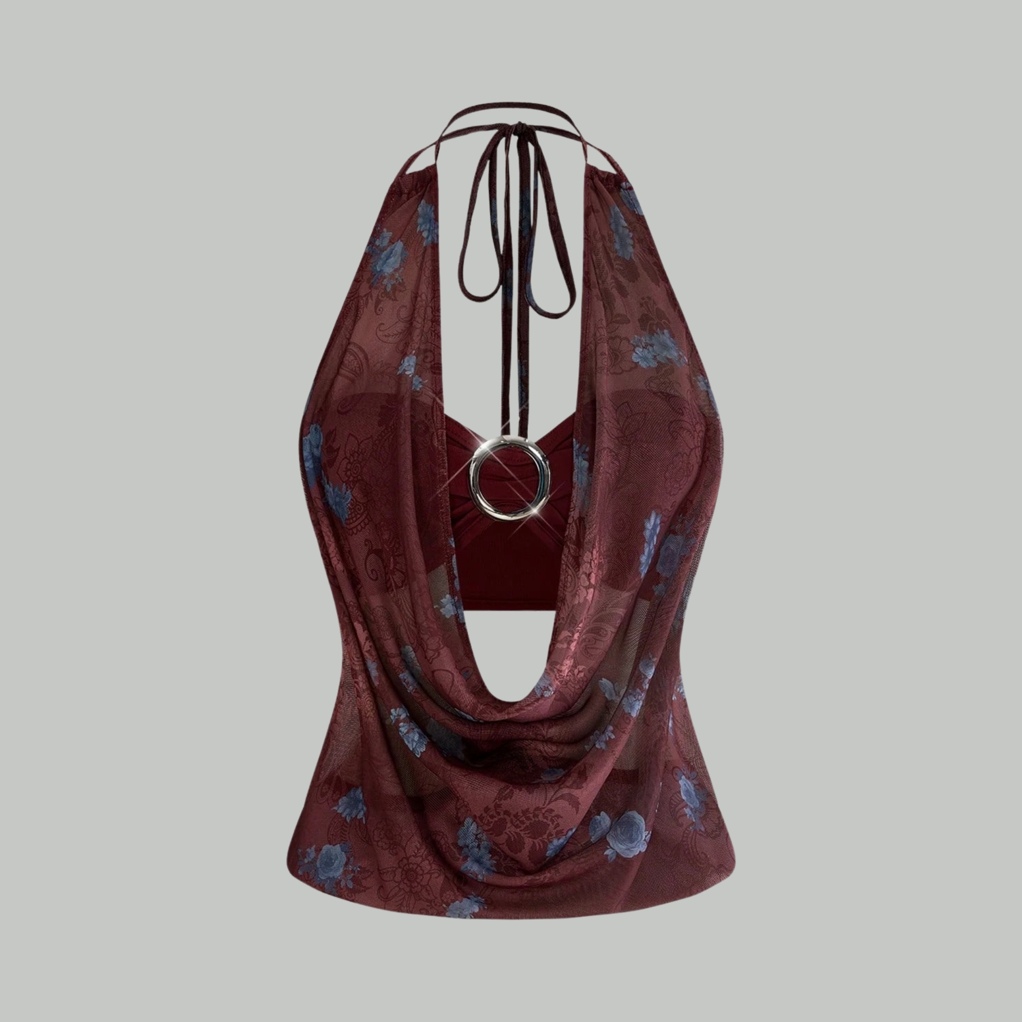Vintage Loose Fit Camisole With Tube Top Lining