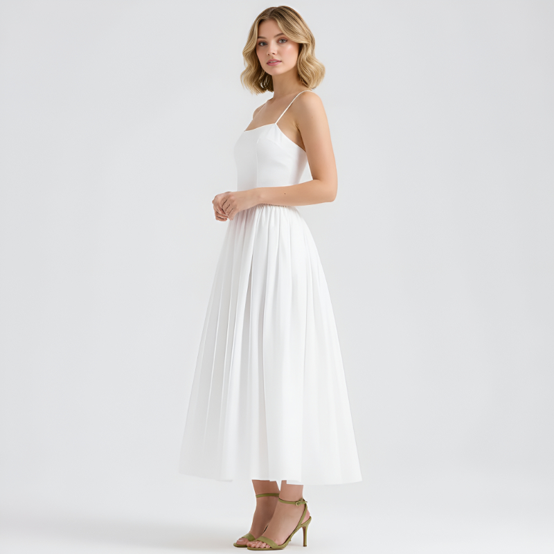 Floral Print Maxi Dress With Spaghetti Straps