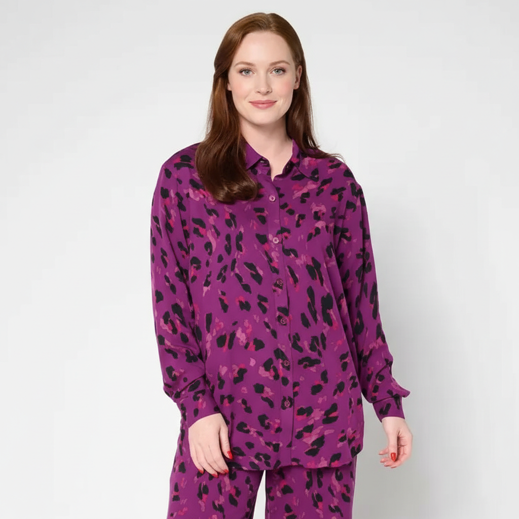 Brandis Dress Out Loud Printed Long Sleeve Blouse