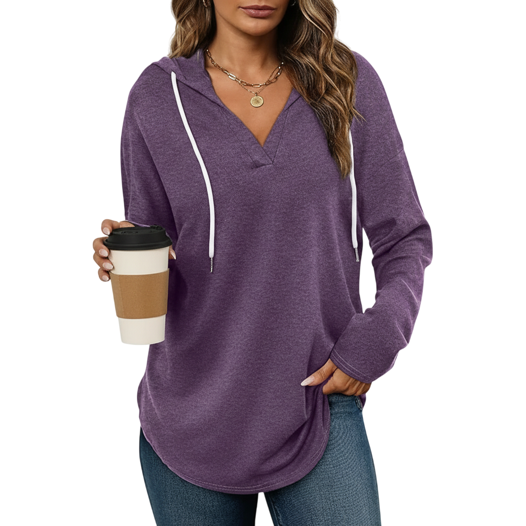 Casual Hoodie Sweatshirt For Women With Long Sleeves
