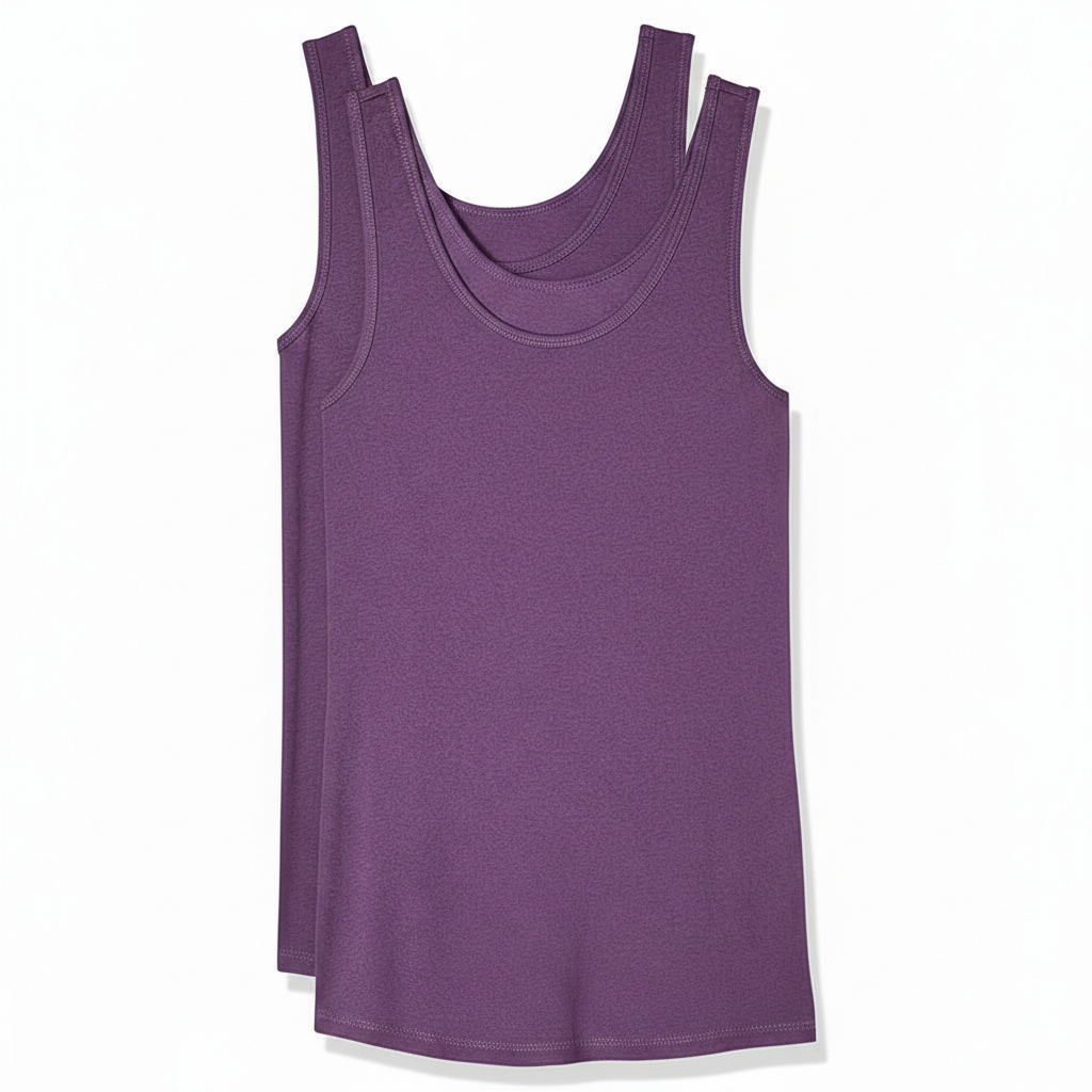 Pack Of 2 Slim Fit Sleeveless Tank Top For Women