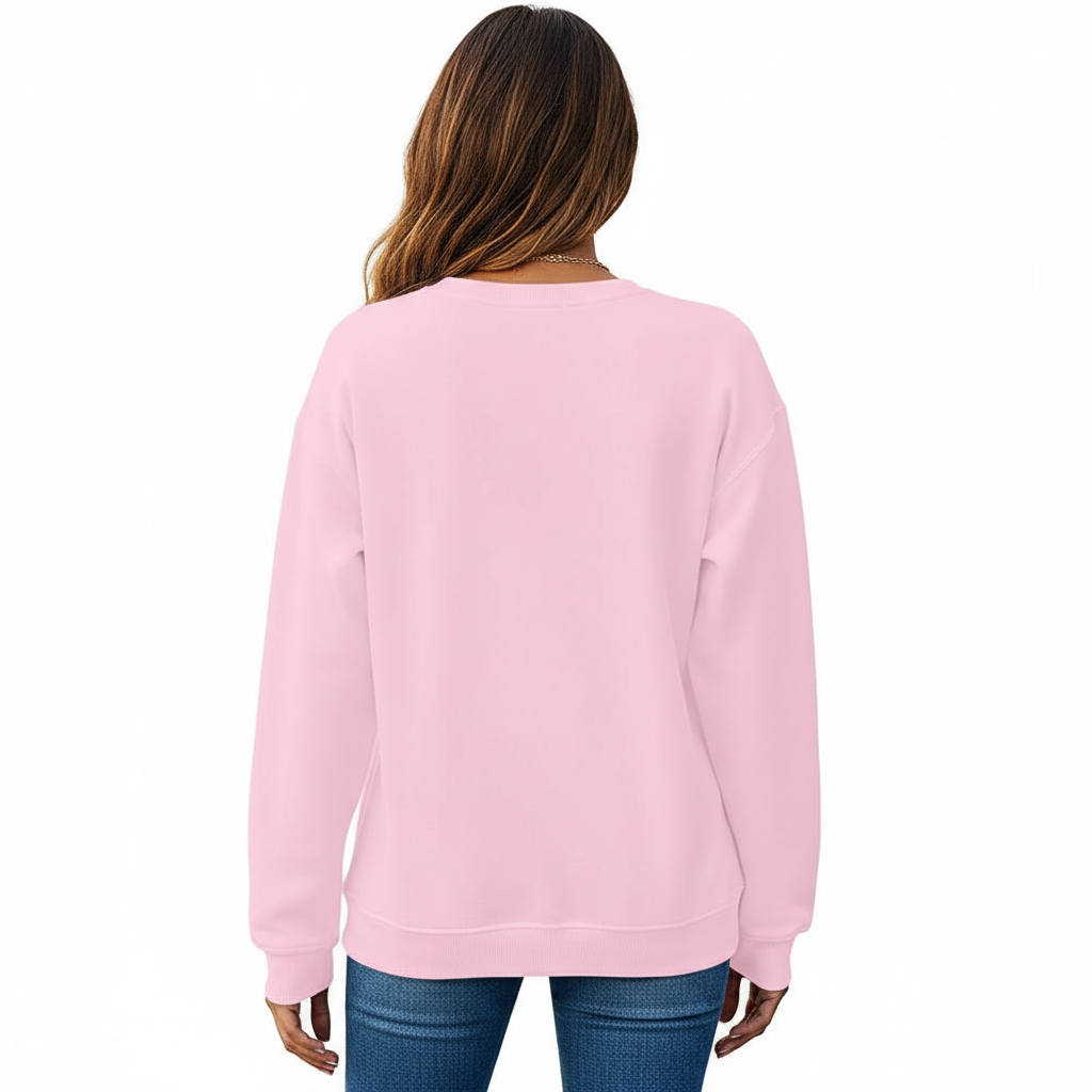 Christmas Sweatshirts With Merry And Bright Holiday Print For Women