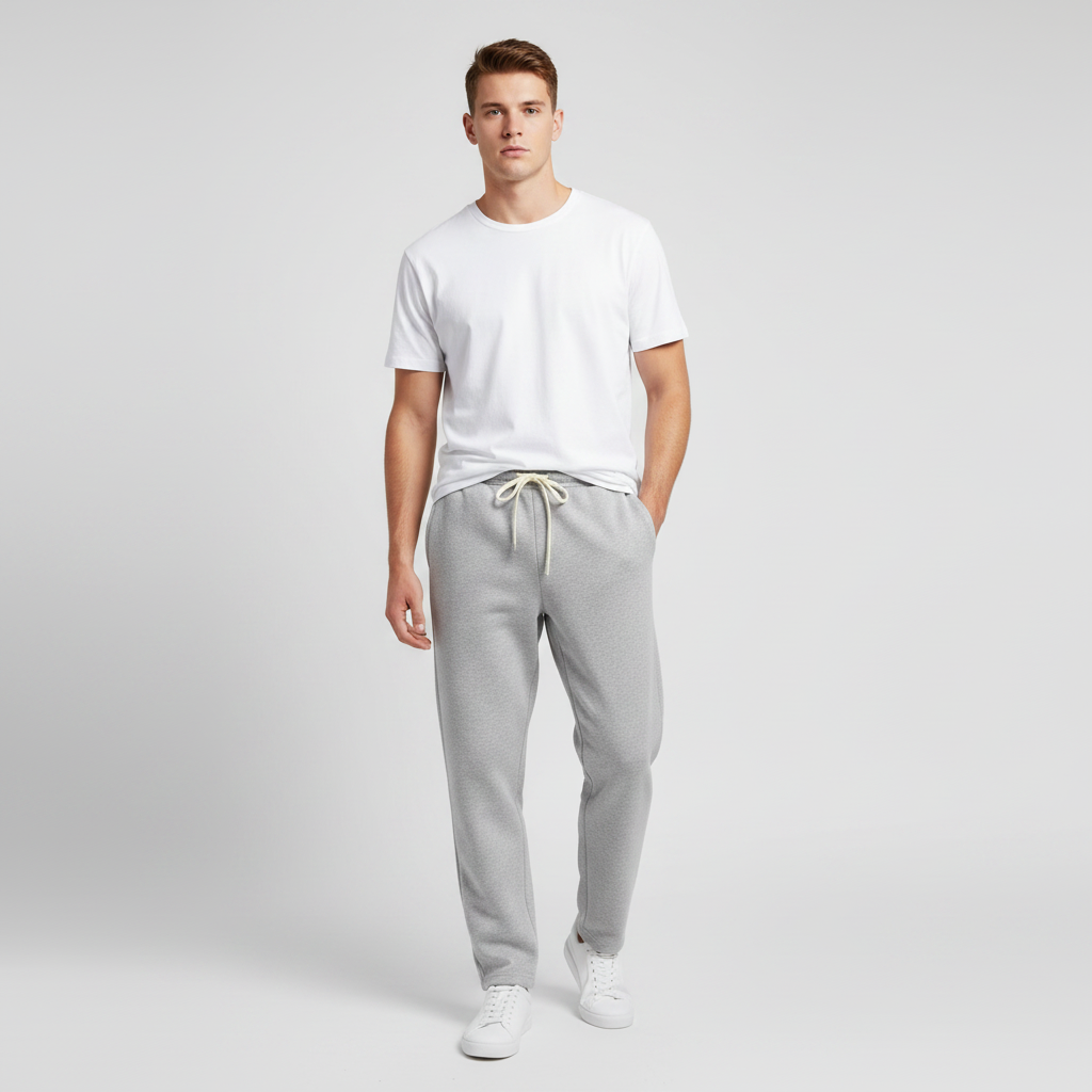 Regular Fit Casual Sweatpants With Pockets For Men