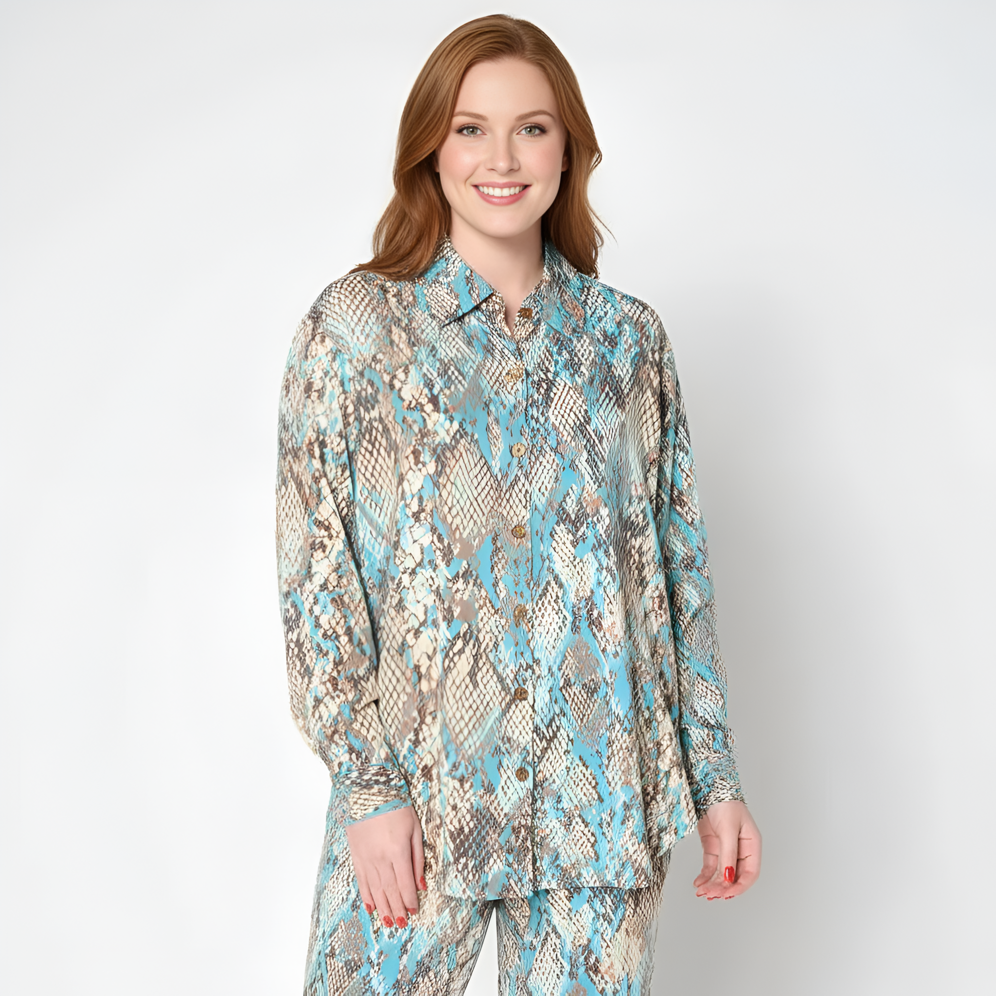 Brandis Dress Out Loud Printed Long Sleeve Blouse