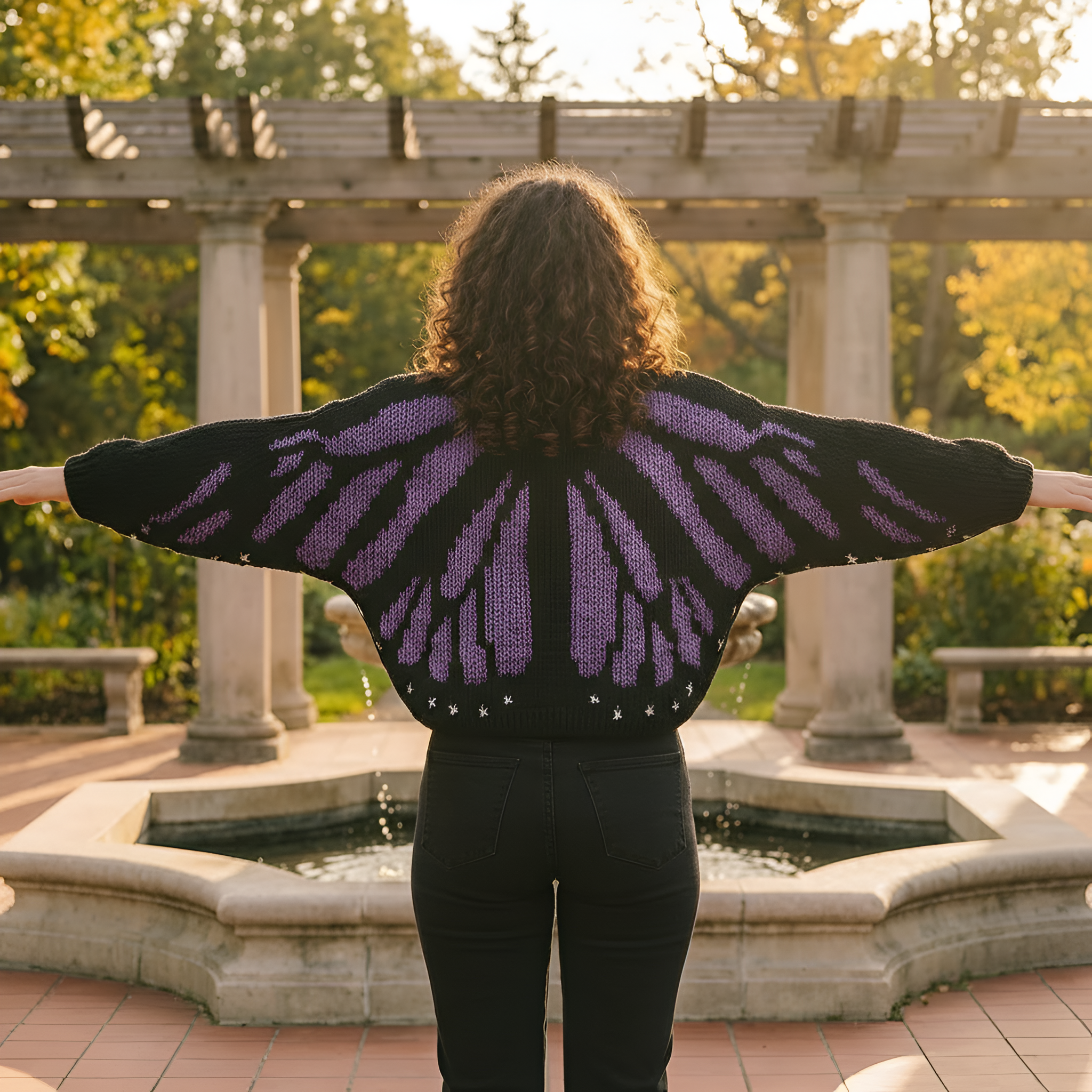 Butterfly Wings Loose Fit Knit Batwing Sleeve Cardigan Sweater