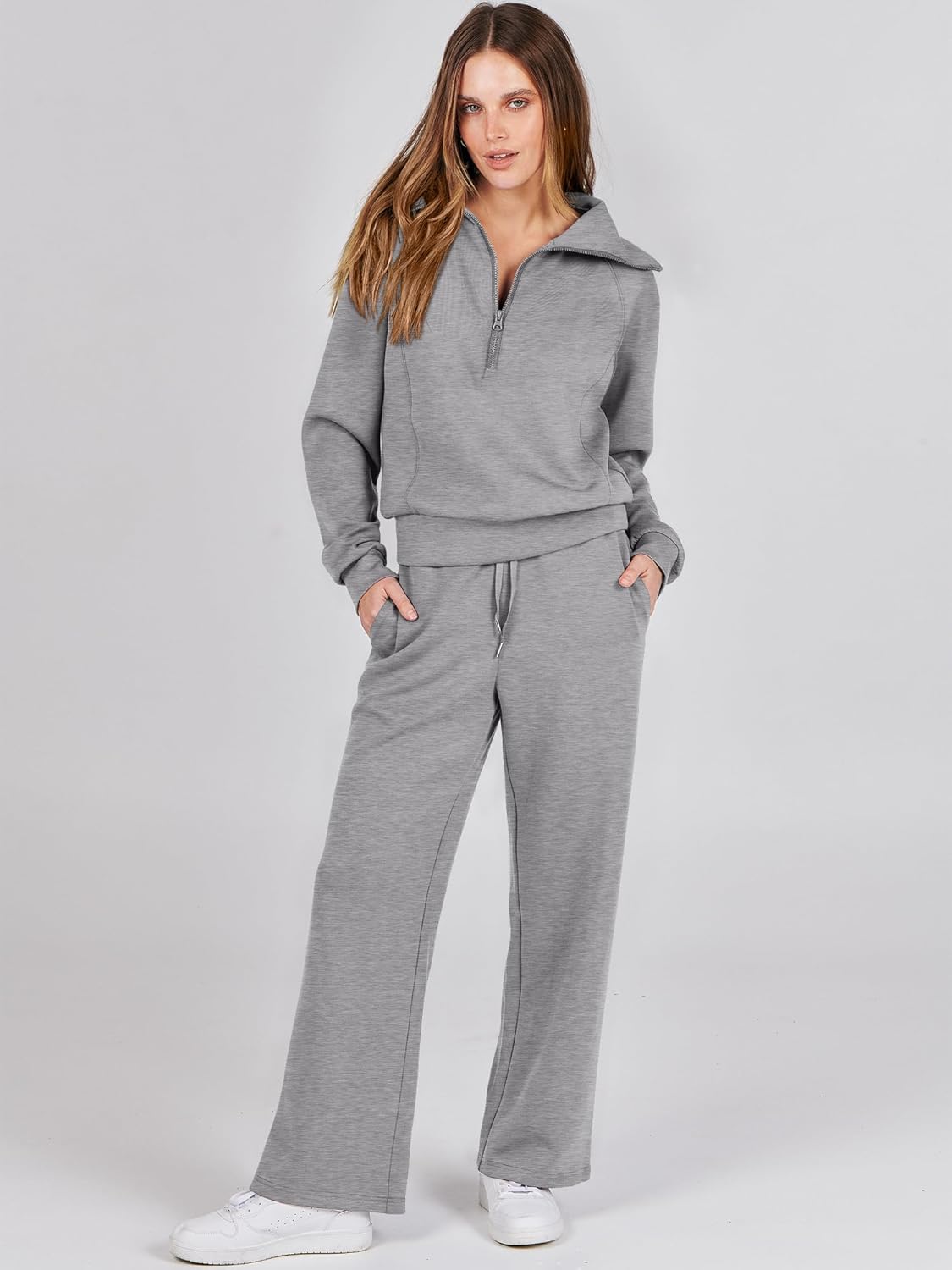 Women Oversized Sweatshirt And Sweatpants Set-My Comfy Blouse