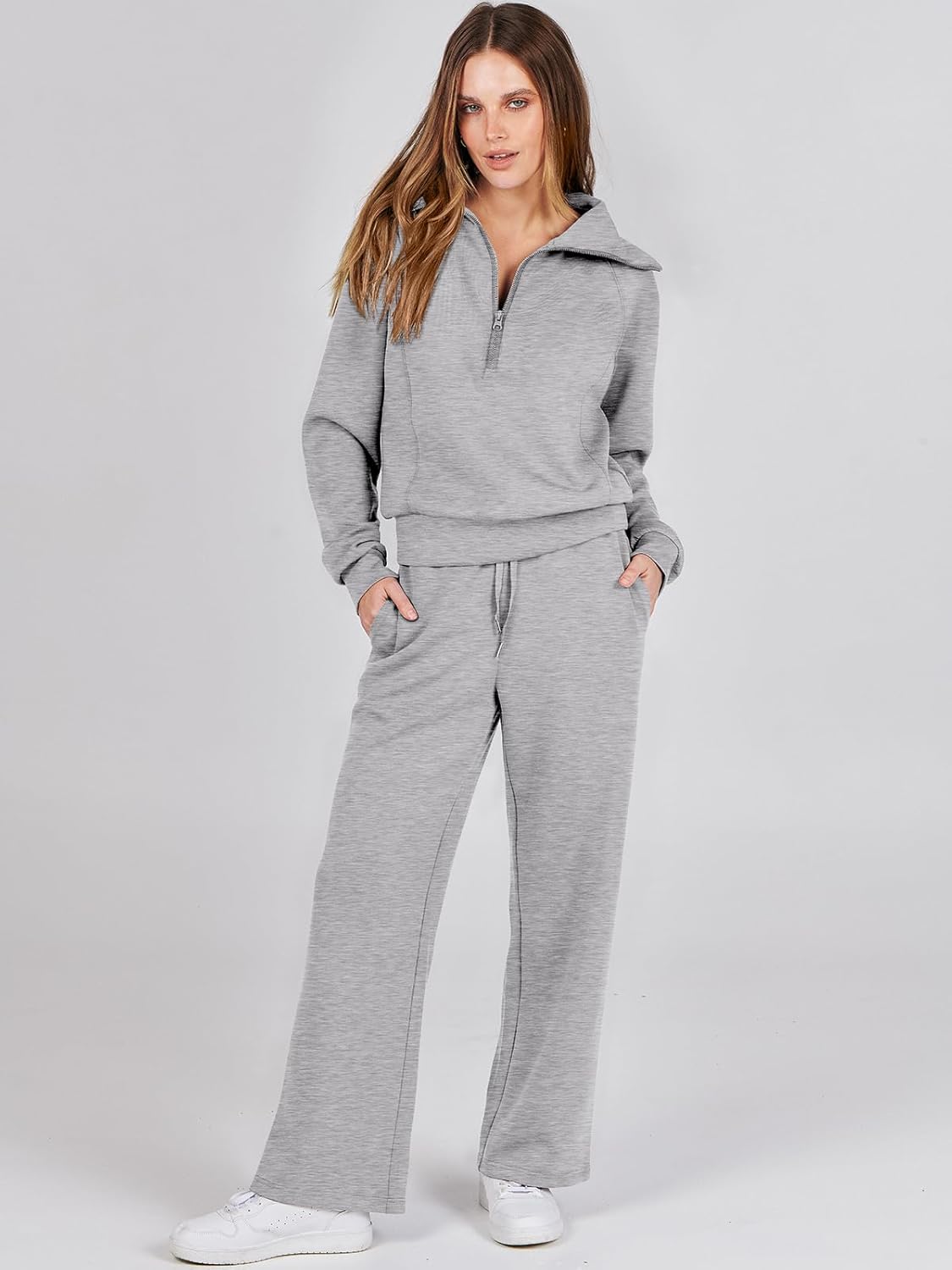 Women Oversized Sweatshirt And Sweatpants Set-My Comfy Blouse
