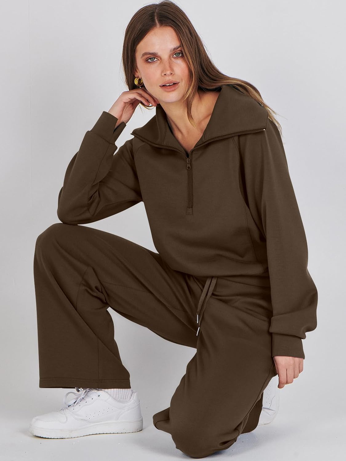 Women Oversized Sweatshirt And Sweatpants Set-My Comfy Blouse