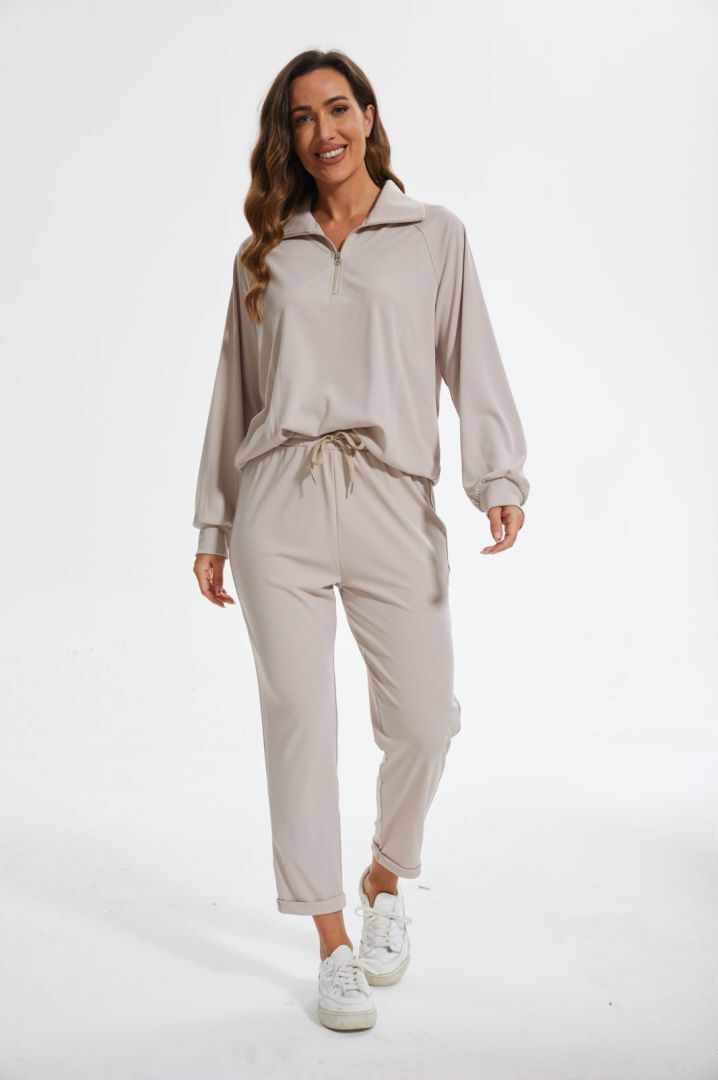 Air Half Zip Set-My Comfy Blouse