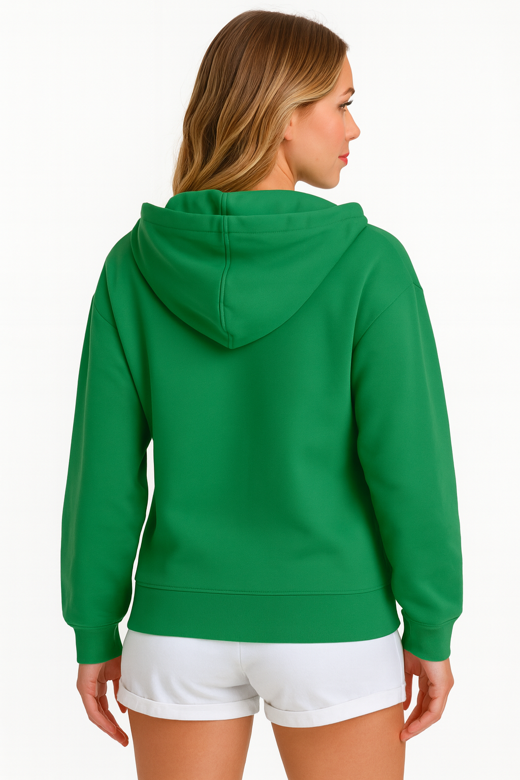 Cropped Zip Up Hoodie Jacket For Casual And Gym Wear
