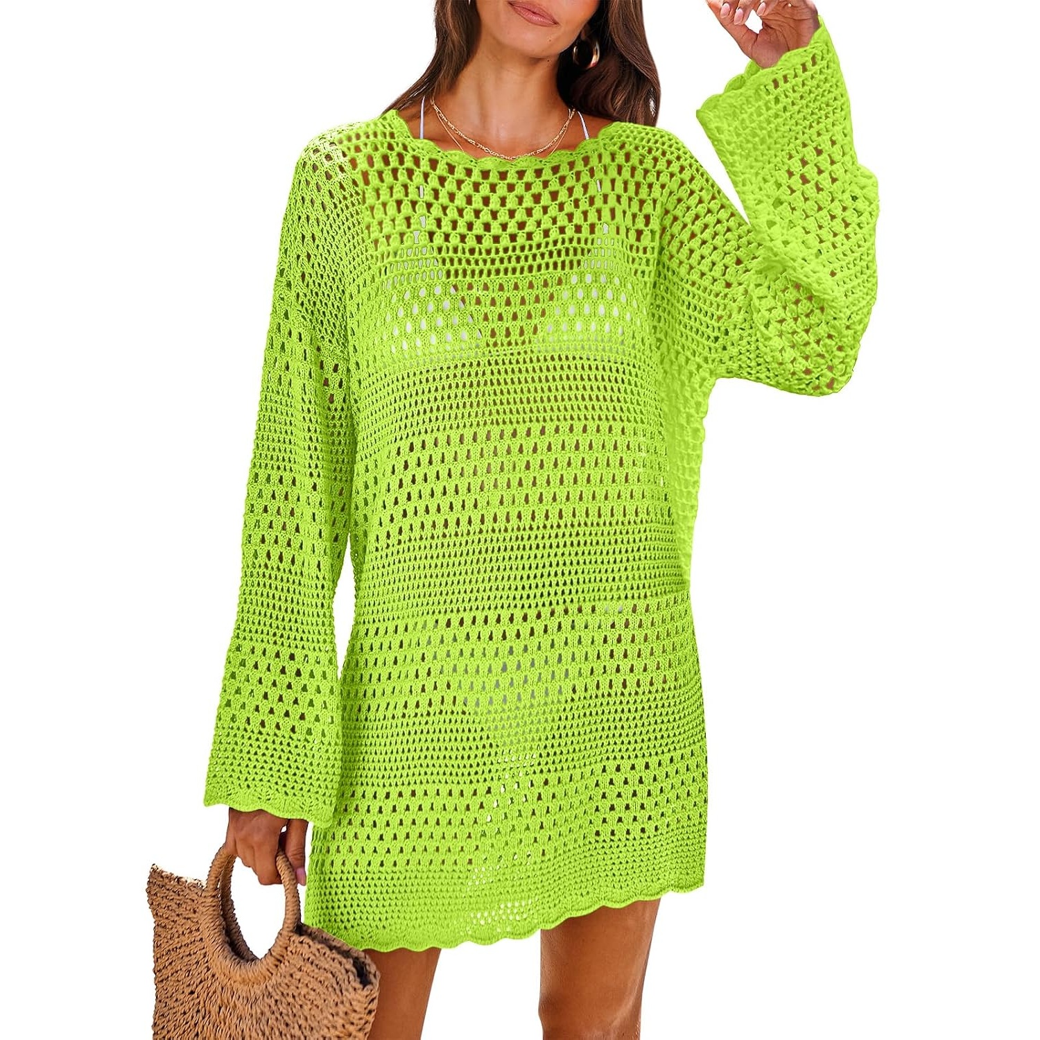 Mesh Swimwear Cover Up Swimsuit For Women