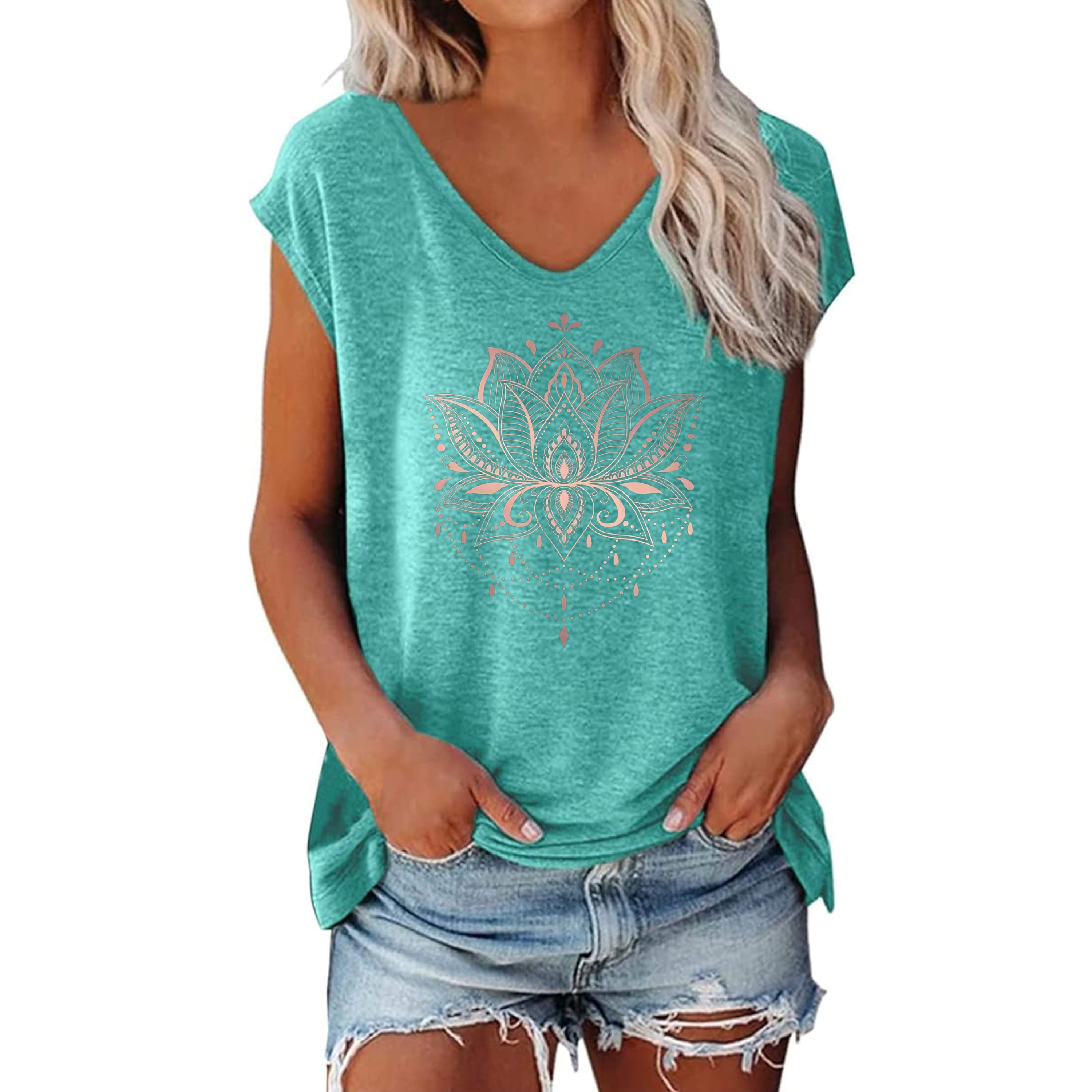 Lotus Graphic Fit Top for Women