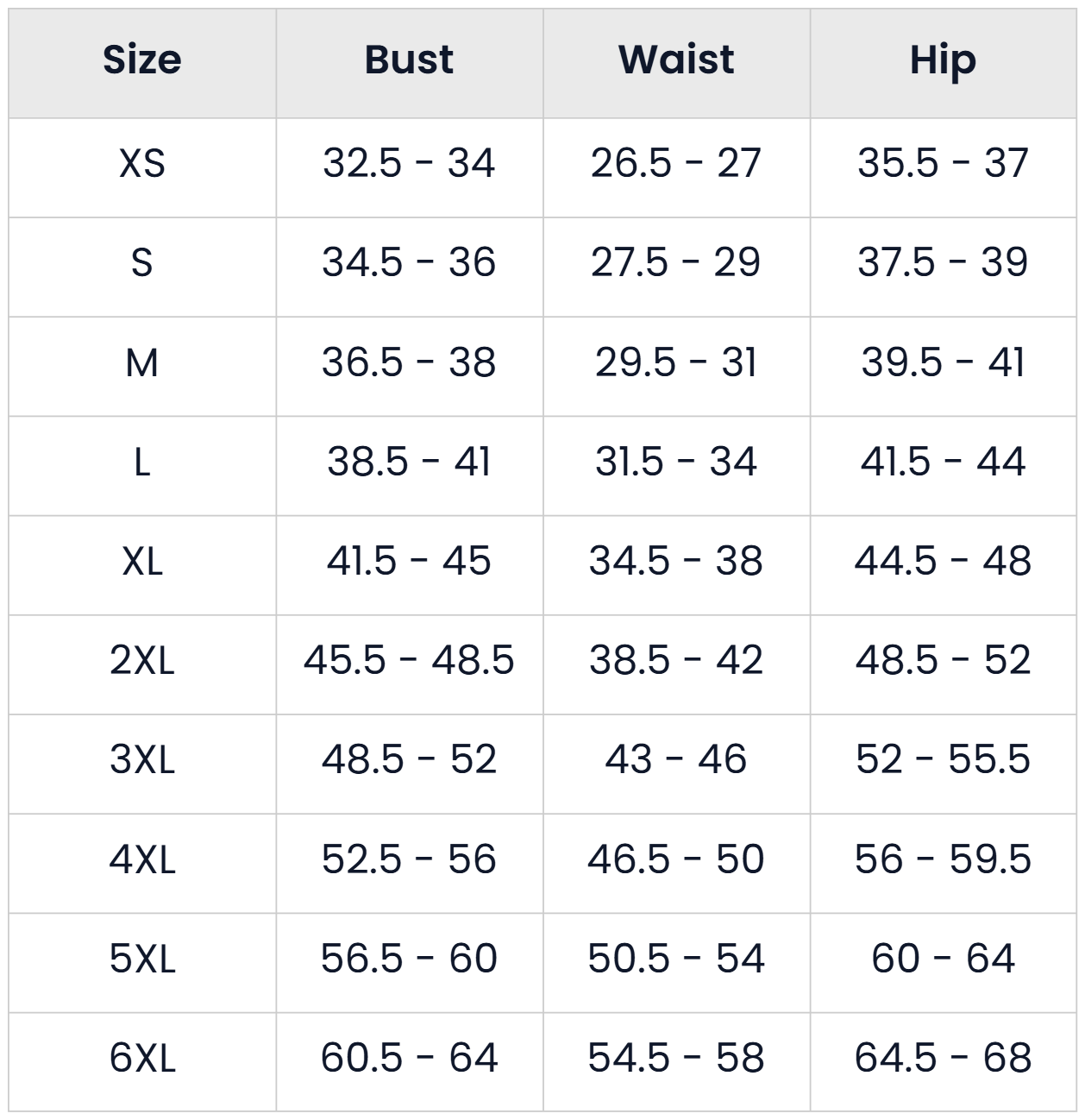 Size Chart for Casual Longline Cardigan Sweater For Women