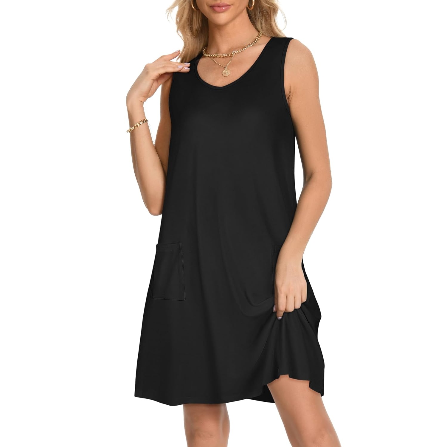 Casual Summer Loose Sleeveless Sundress For Women