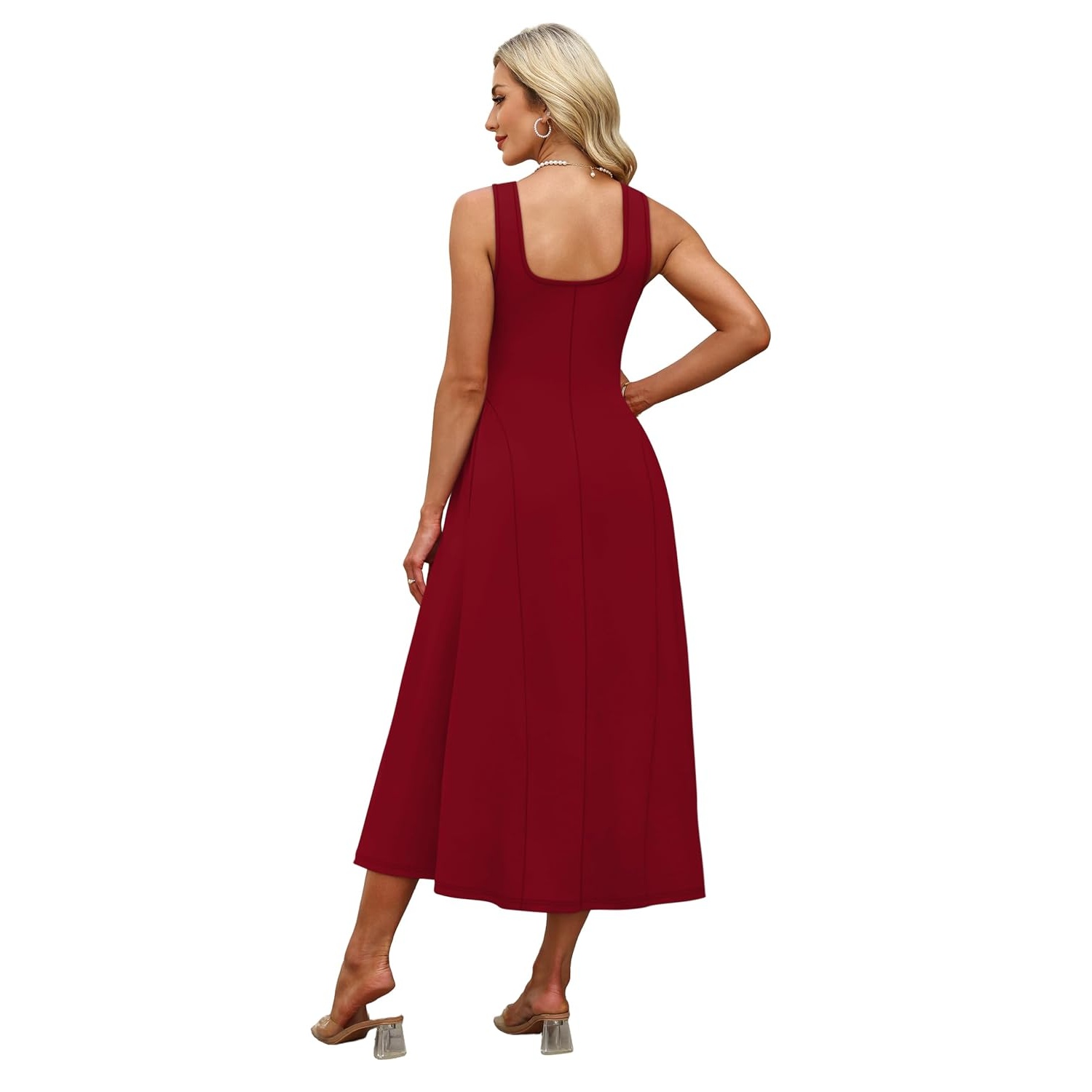 Ruffle A Line Ruched Dress Dresses For Women