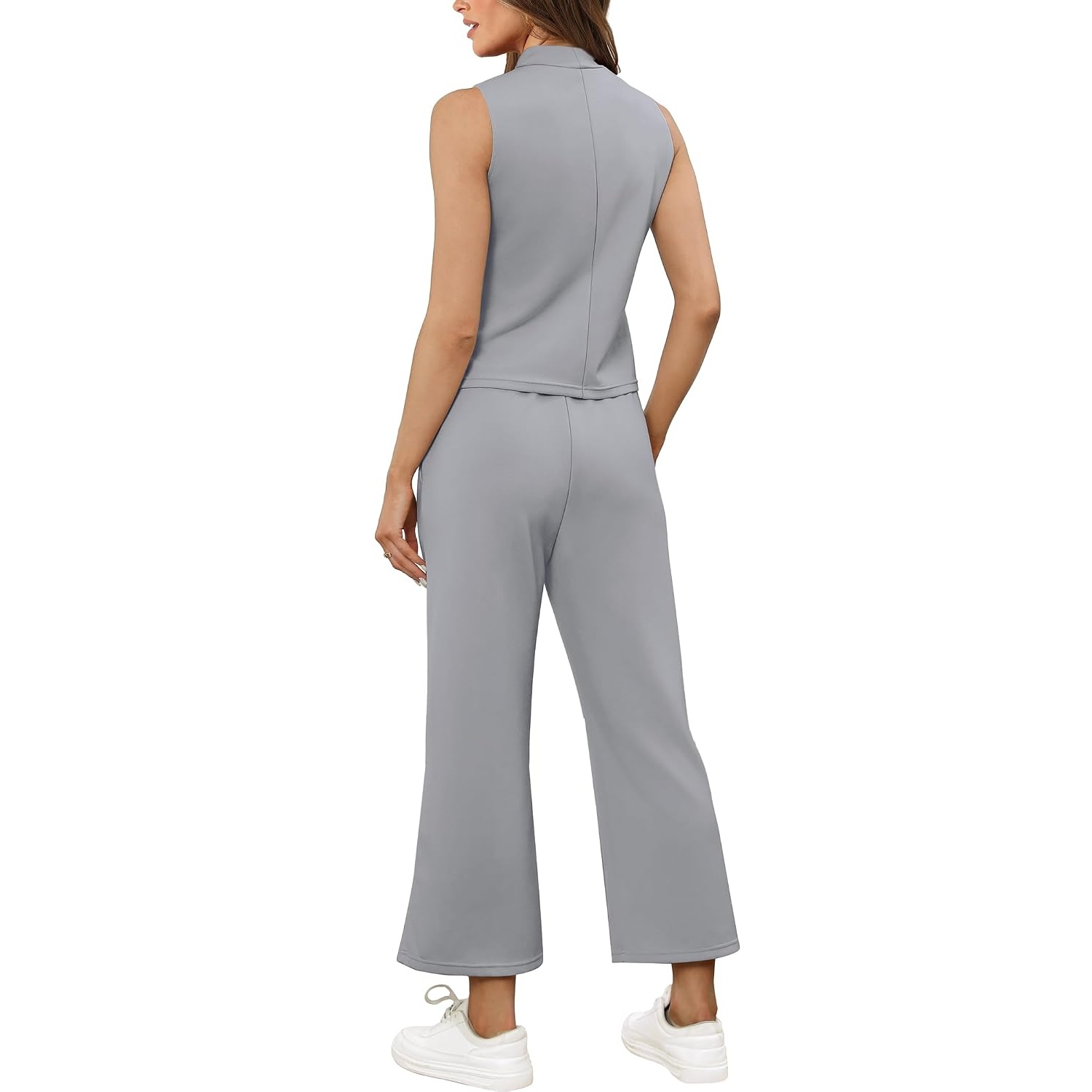Vacation Two Piece Outfit Wide Leg Pants